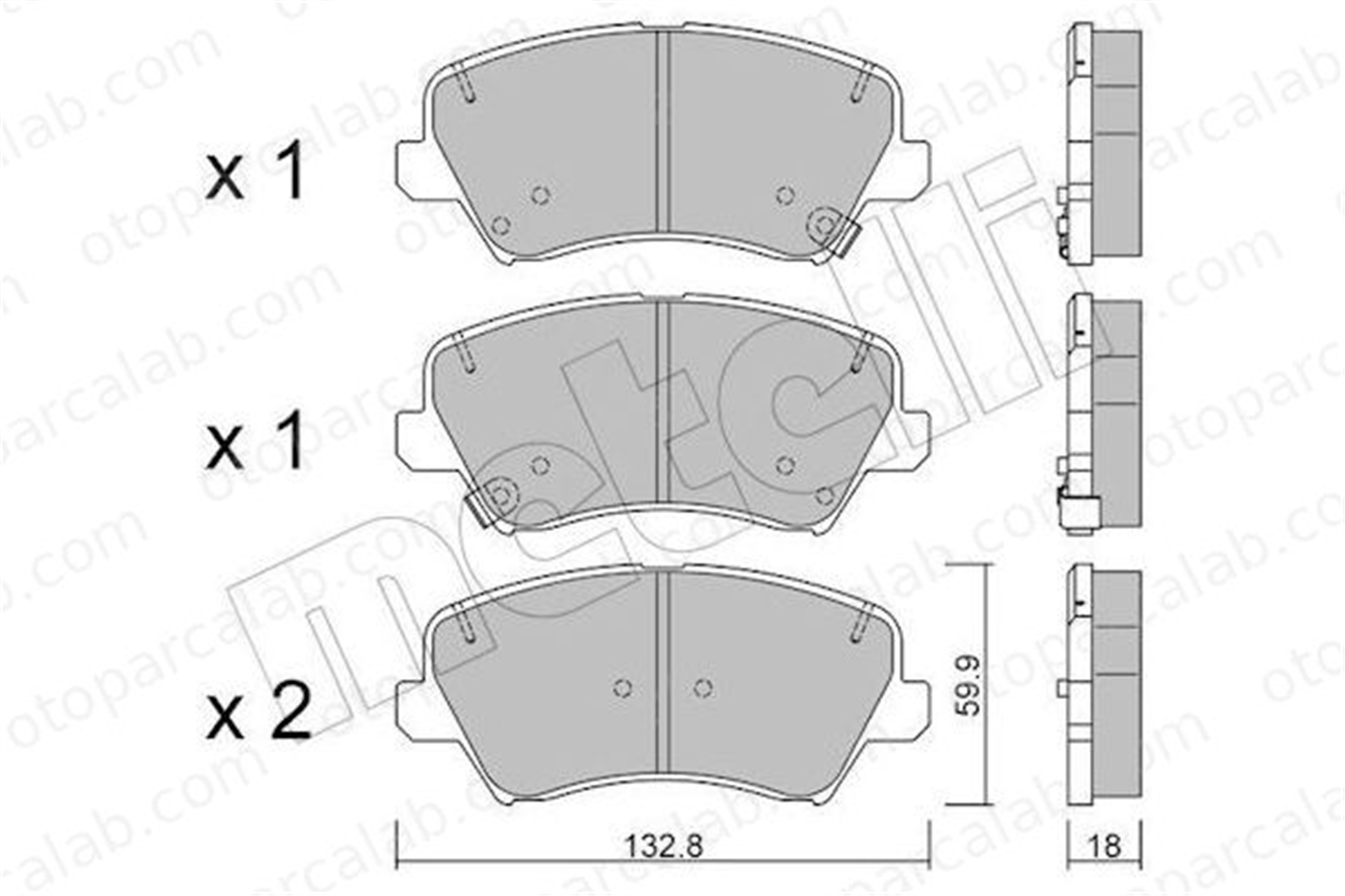 AYD 60197AA Fren Disk Balata Ön HYUNDAI i30 KIA CEE'D 581013XA00 58101A4A15