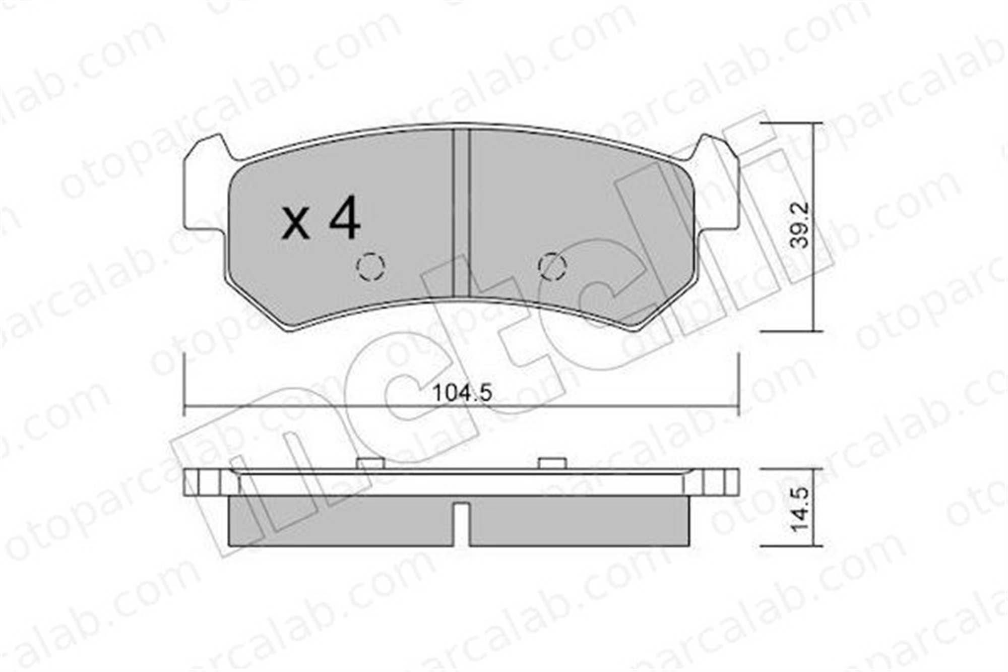 AYD 60202AA Fren Disk Balata Arka CHEVROLET LACETTI NUBIRA Sedan 5550085Z00 96405131