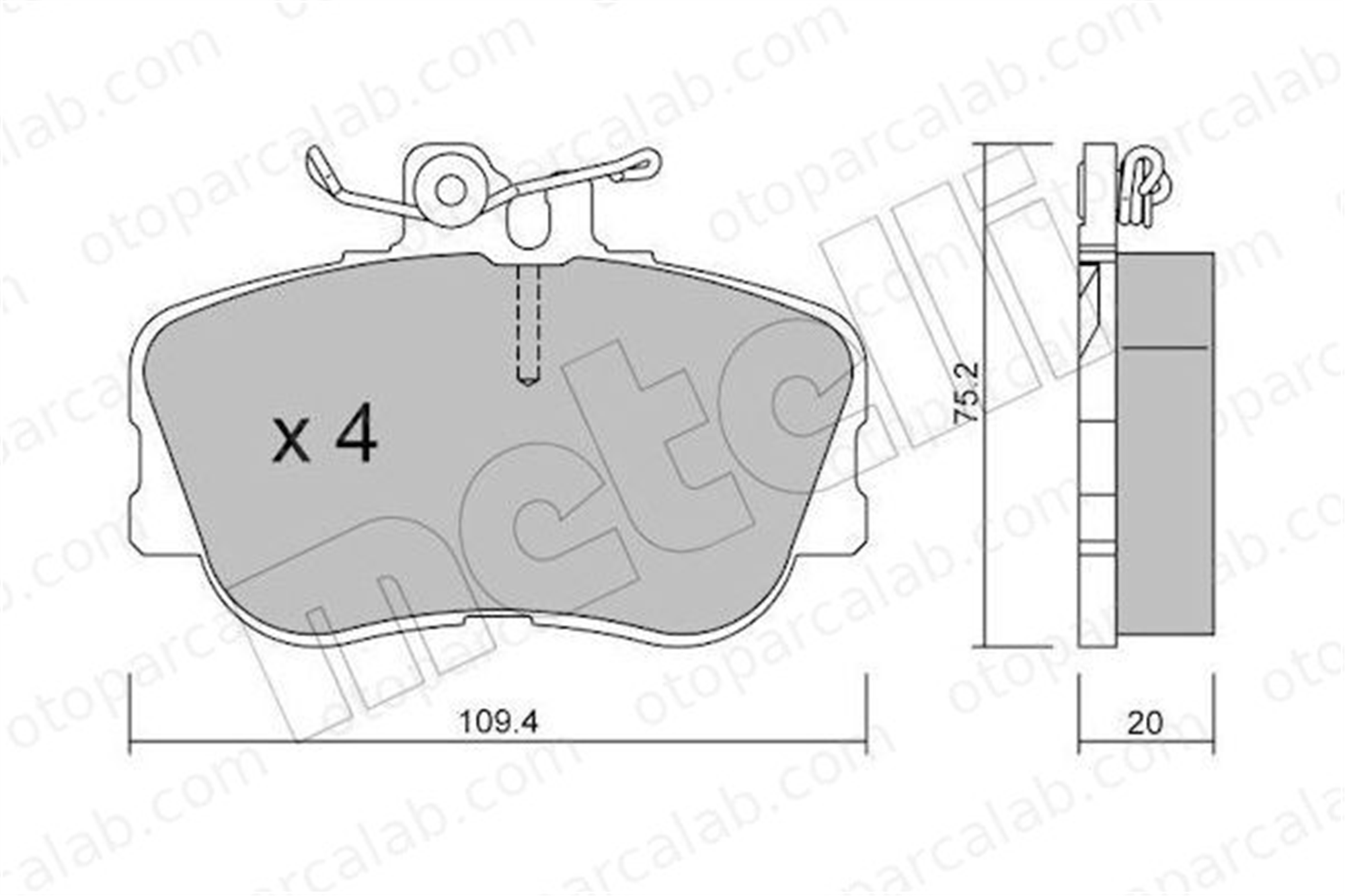 AYD 60203AA Fren Disk Balata Ön MERCEDES-BENZ C-SERISI C-SERISI T-Model A0054200320 24202120