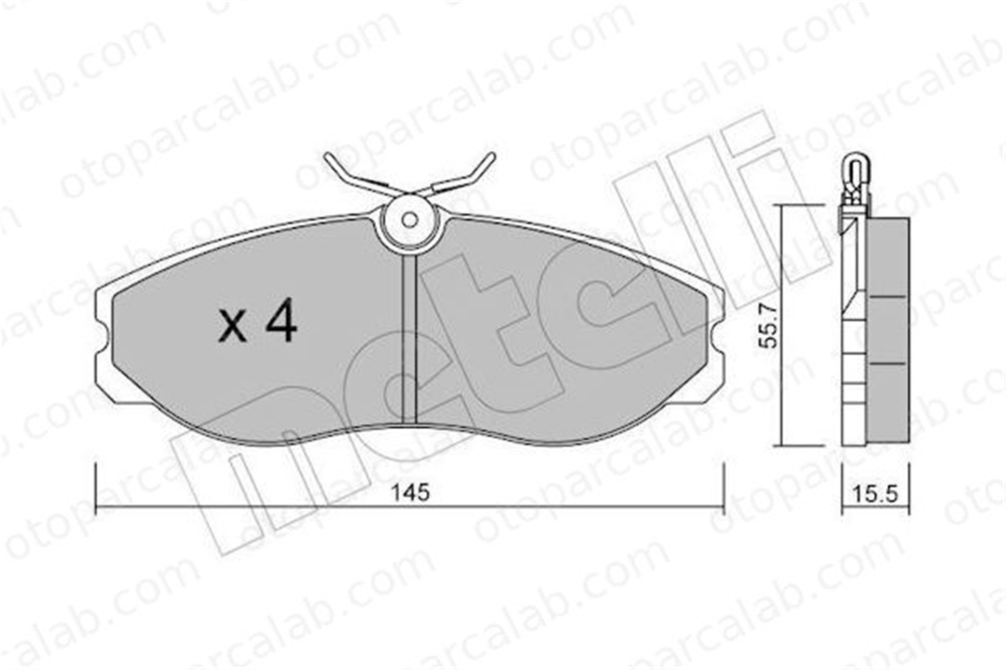 AYD 60216AA Fren Disk Balata Ön FORD MAVERICK NISSAN SERENA 410609C525 1954460
