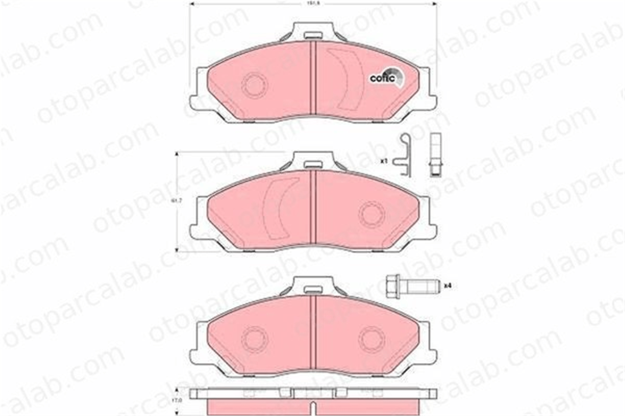 AYD 60223AA Fren Disk Balata Ön FORD RANGER MAZDA B-SERIE UH7433980H XM342001AB