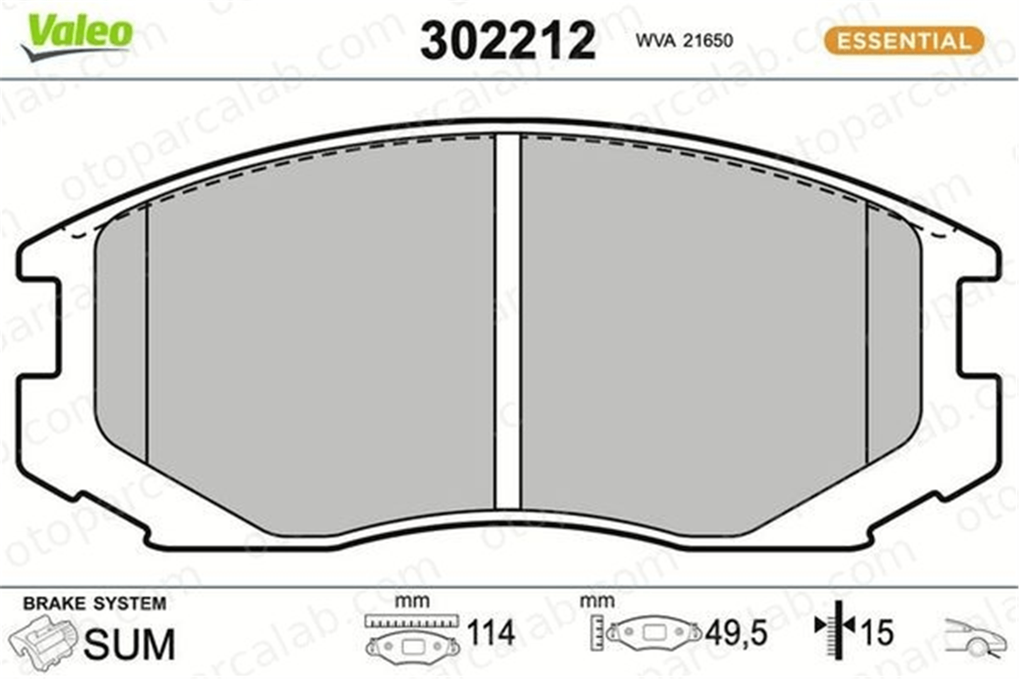 AYD 60239BA Fren Disk Balata Ön DAIHATSU TERIOS PROTON GEN 2 4465B4010 449197505