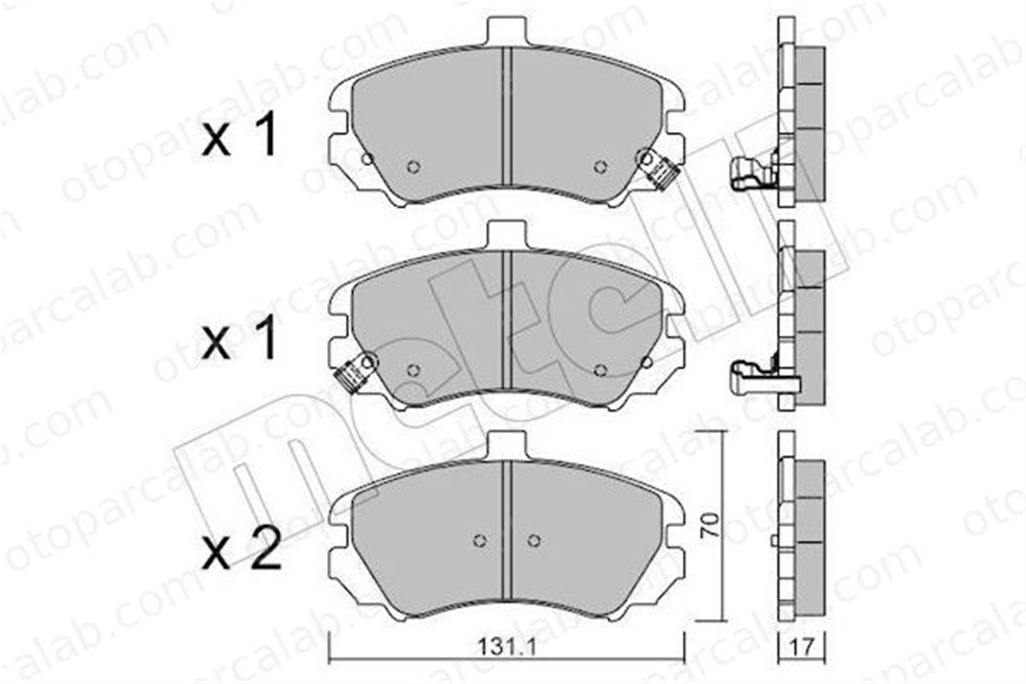 AYD 60247A Fren Disk Balata Ön HYUNDAI ELANTRA III ELANTRA III Sedan 581012DA50