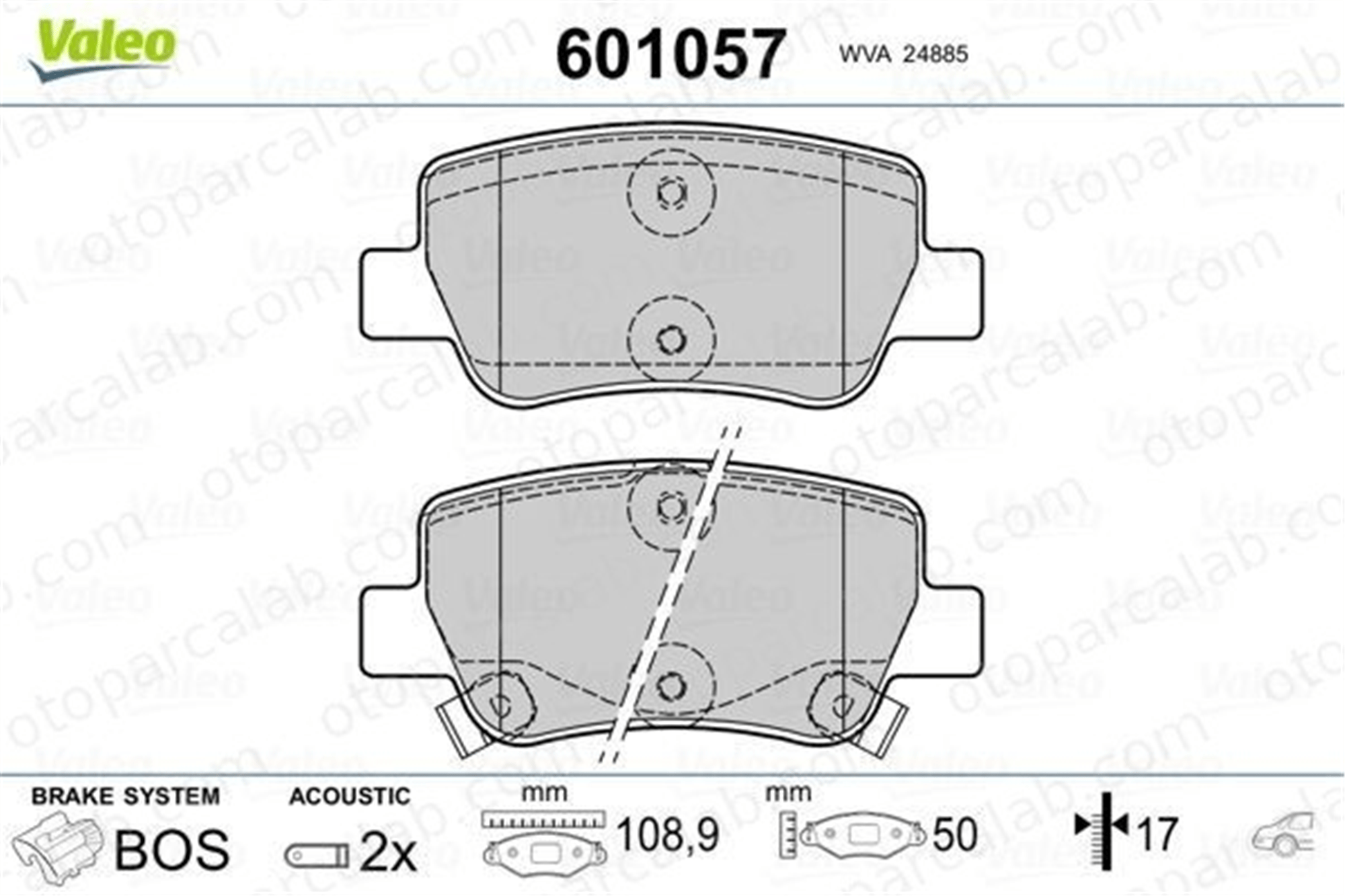 AYD 60251AA Fren Disk Balata Arka TOYOTA AVENSIS Sedan AVENSIS Station wagon 446605041 446605040