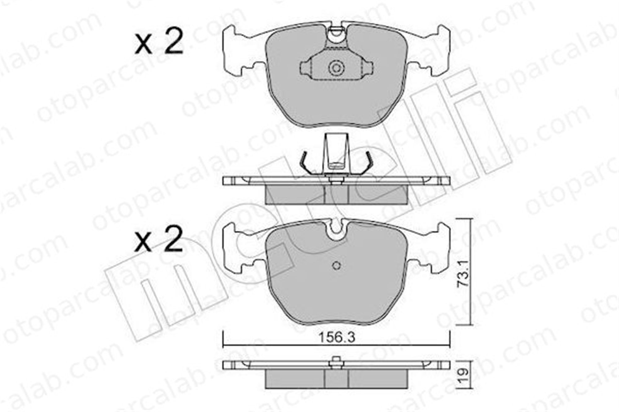 AYD 60253AA Fren Disk Balata Ön BMW 5 X5 34112282165 34112157589
