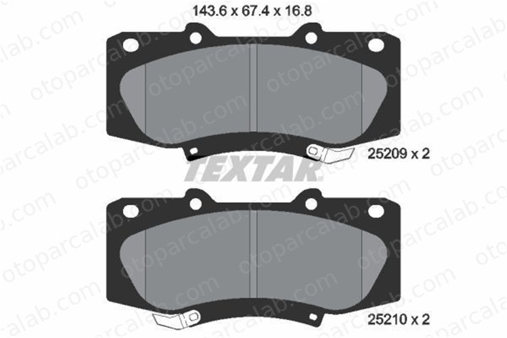 AYD 60282A Fren Disk Balata Ön TOYOTA HILUX VII Pick-up 2520901 44650K240