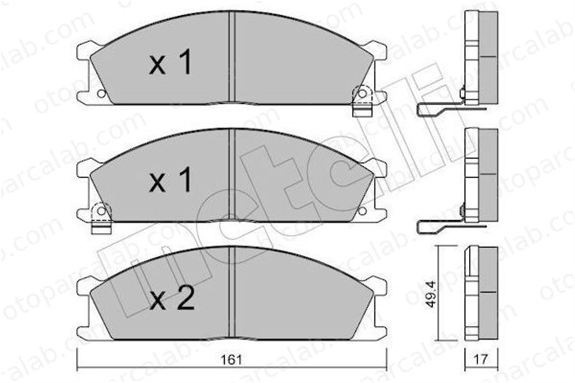 AYD 60300BA Fren Disk Balata Ön NISSAN PICK UP TERRANO I 4106023C93 586106234