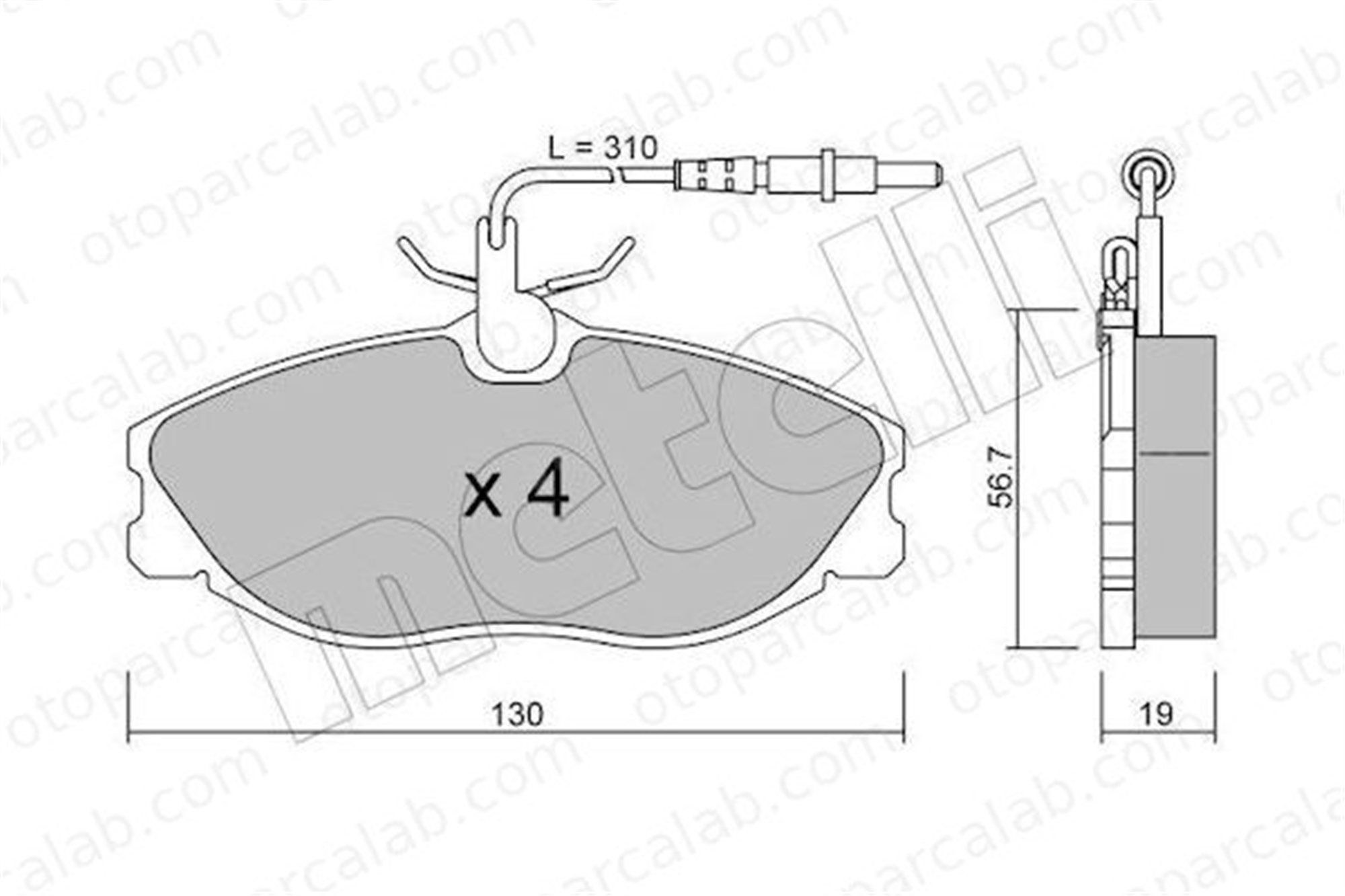 AYD 60304BA Fren Disk Balata Ön PEUGEOT 406 Break 406 425132 425143