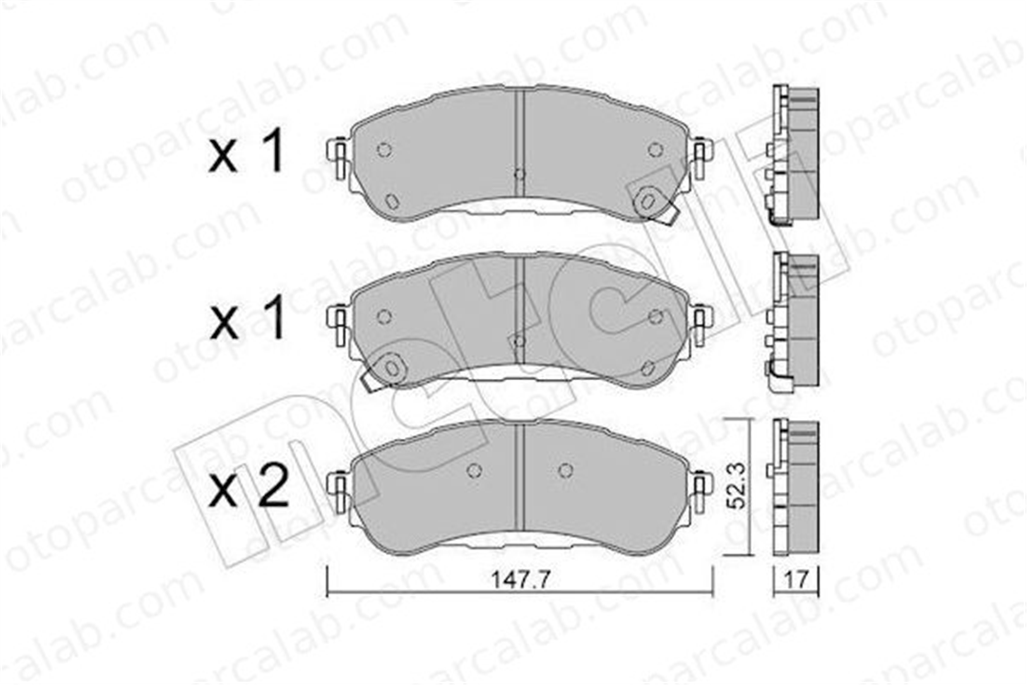AYD 60365B Fren Disk Balata Arka FORD RANGER JB3C2M007AB JB3Z2200D