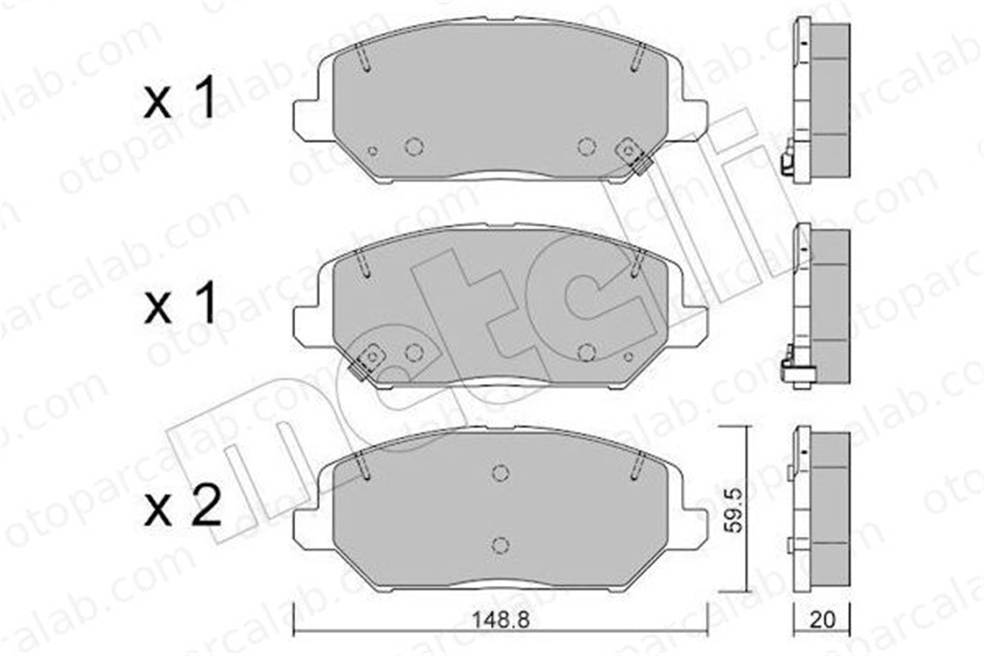 AYD 60397AA Fren Disk Balata Ön HYUNDAI i30 i30 Station wagon 58101G4A00 58101G4A10