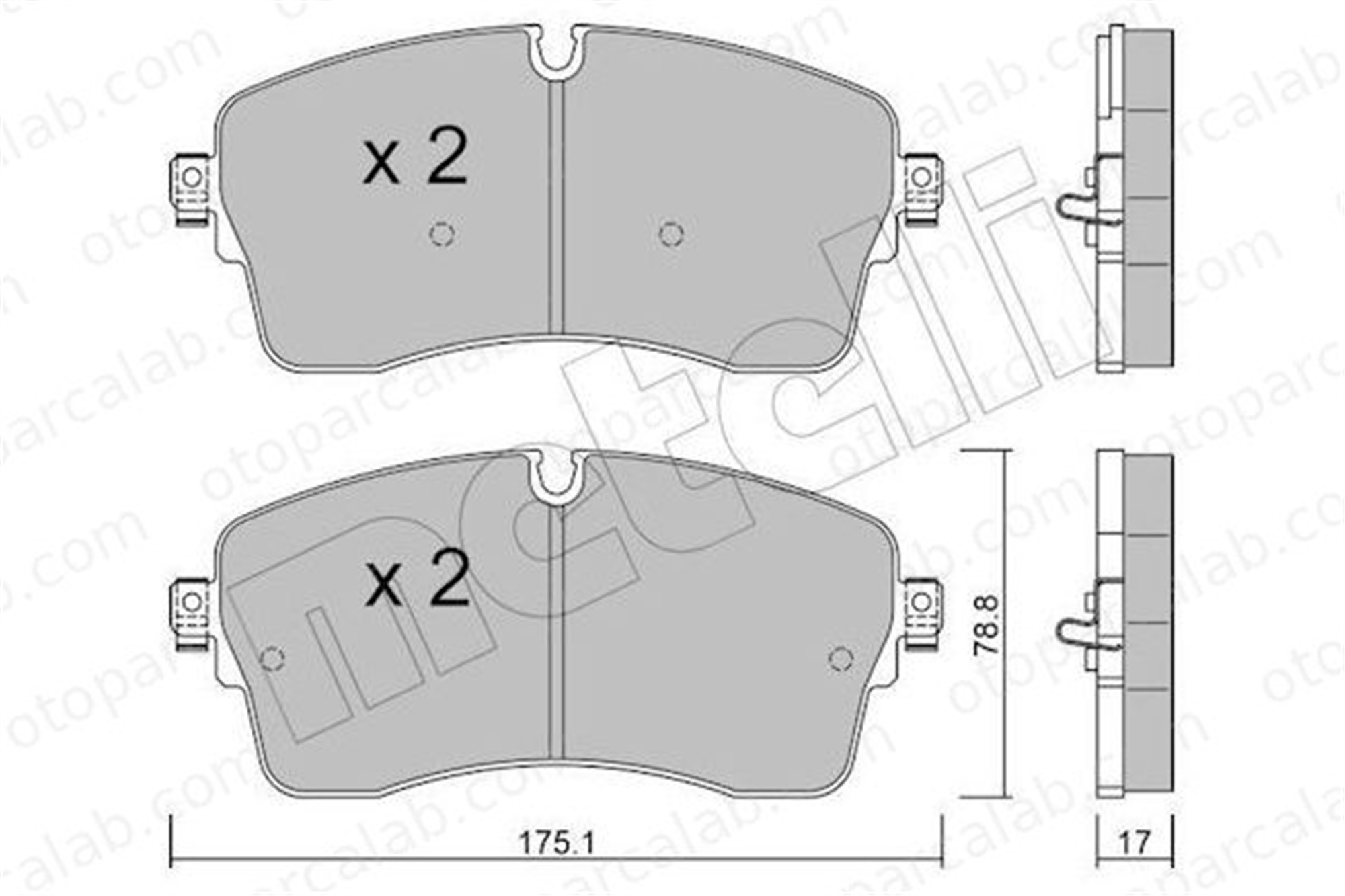 AYD 60399A Fren Disk Balata Ön LAND ROVER RANGE ROVER EVOQUE RANGE ROVER SPORT II JDE39759 J9C35094