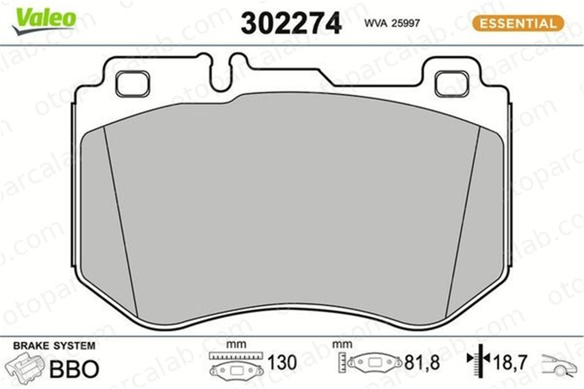 AYD 60411AA Fren Disk Balata Ön MERCEDES-BENZ C-SERISI C-SERISI T-Model 84201720 A0084201720