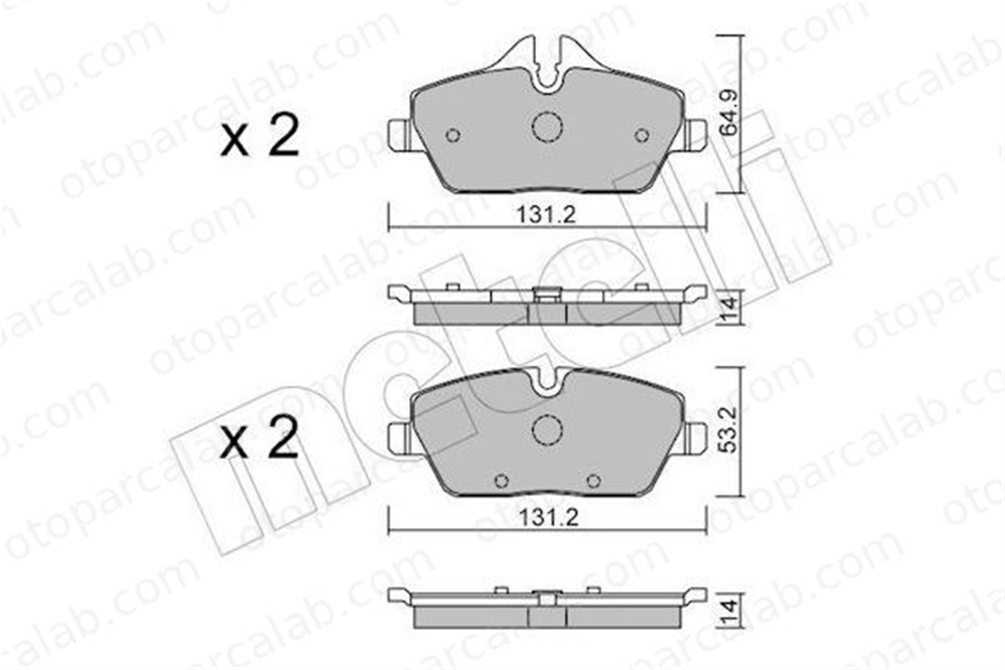 AYD 60451A Fren Disk Balata Ön BMW i3 34106884267 34116862309