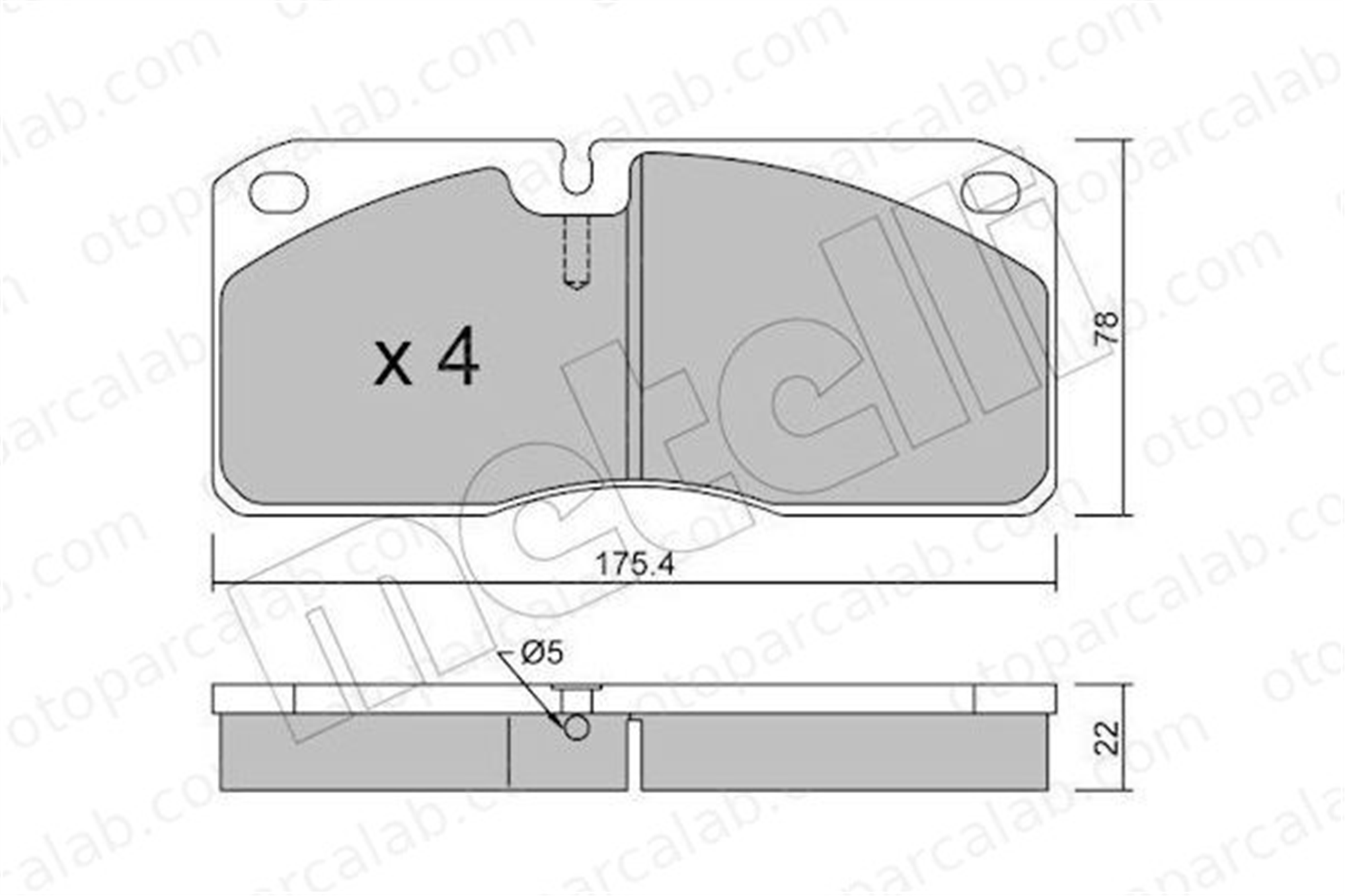 AYD 60467B Fren Disk Balata Ön MERCEDES-BENZ AROCS ACTROS MP4 / MP5 1906043 1906197