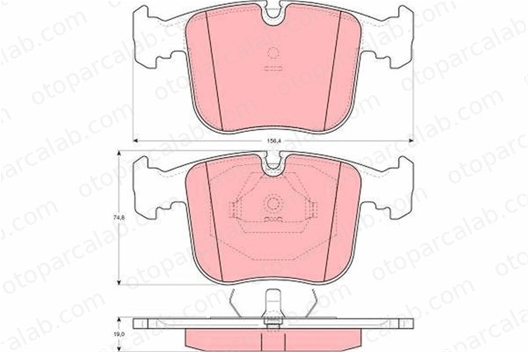 AYD 60546A Fren Disk Balata Ön TOYOTA HILUX V Pick-up BMW 8 1160296 1160712