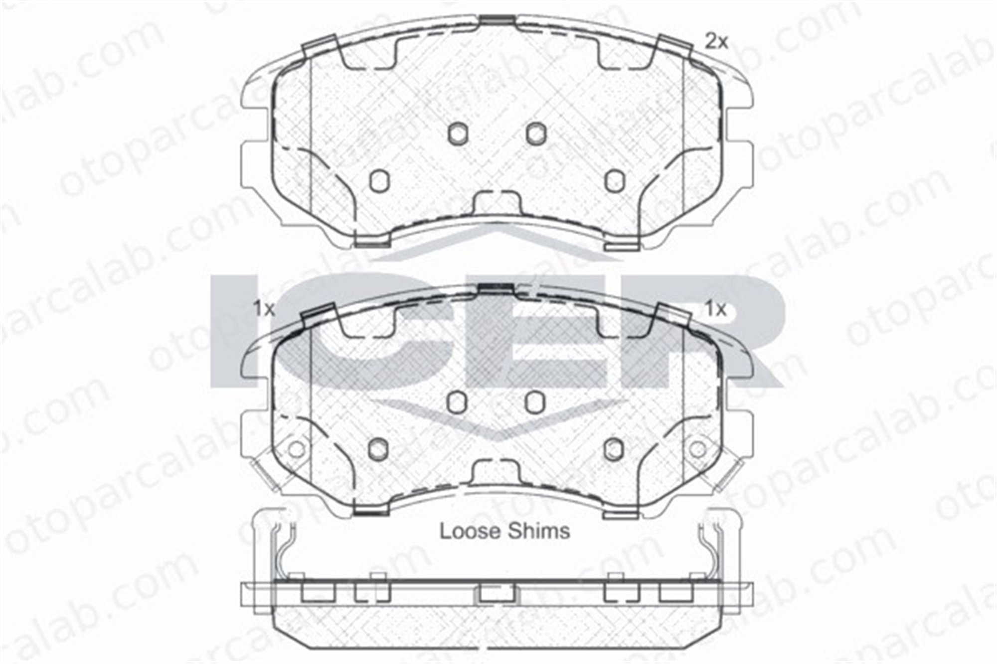 AYD 60557A Fren Disk Balata Ön HYUNDAI TUCSON KIA SPORTAGE II 581012HA00 581011FA50