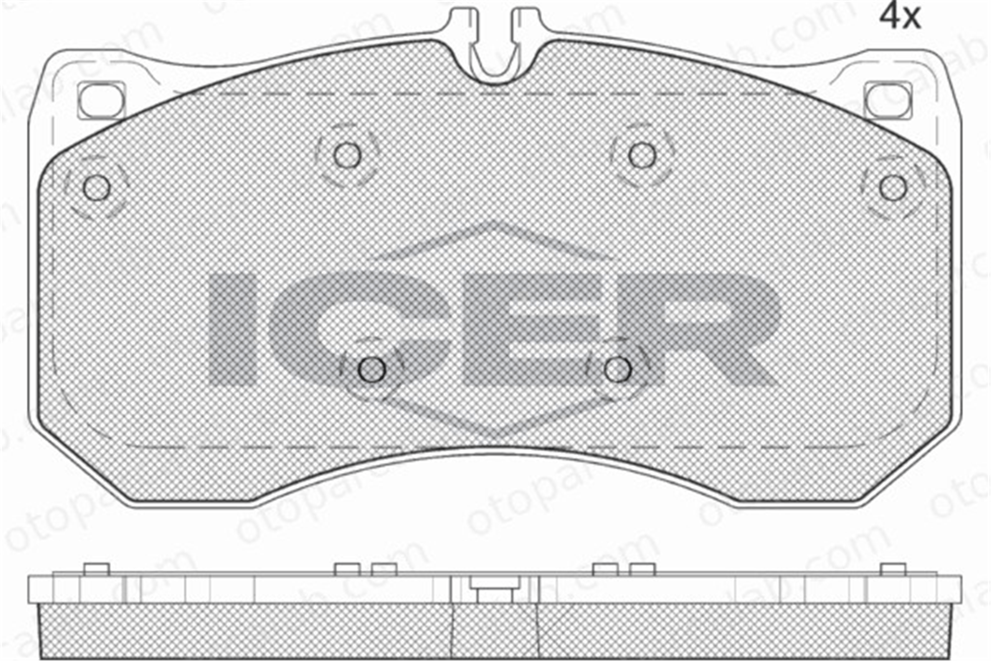 AYD 60561A Fren Disk Balata Ön AUDI A7 Sportback A6 C8 4H0698151C 4H0698151P