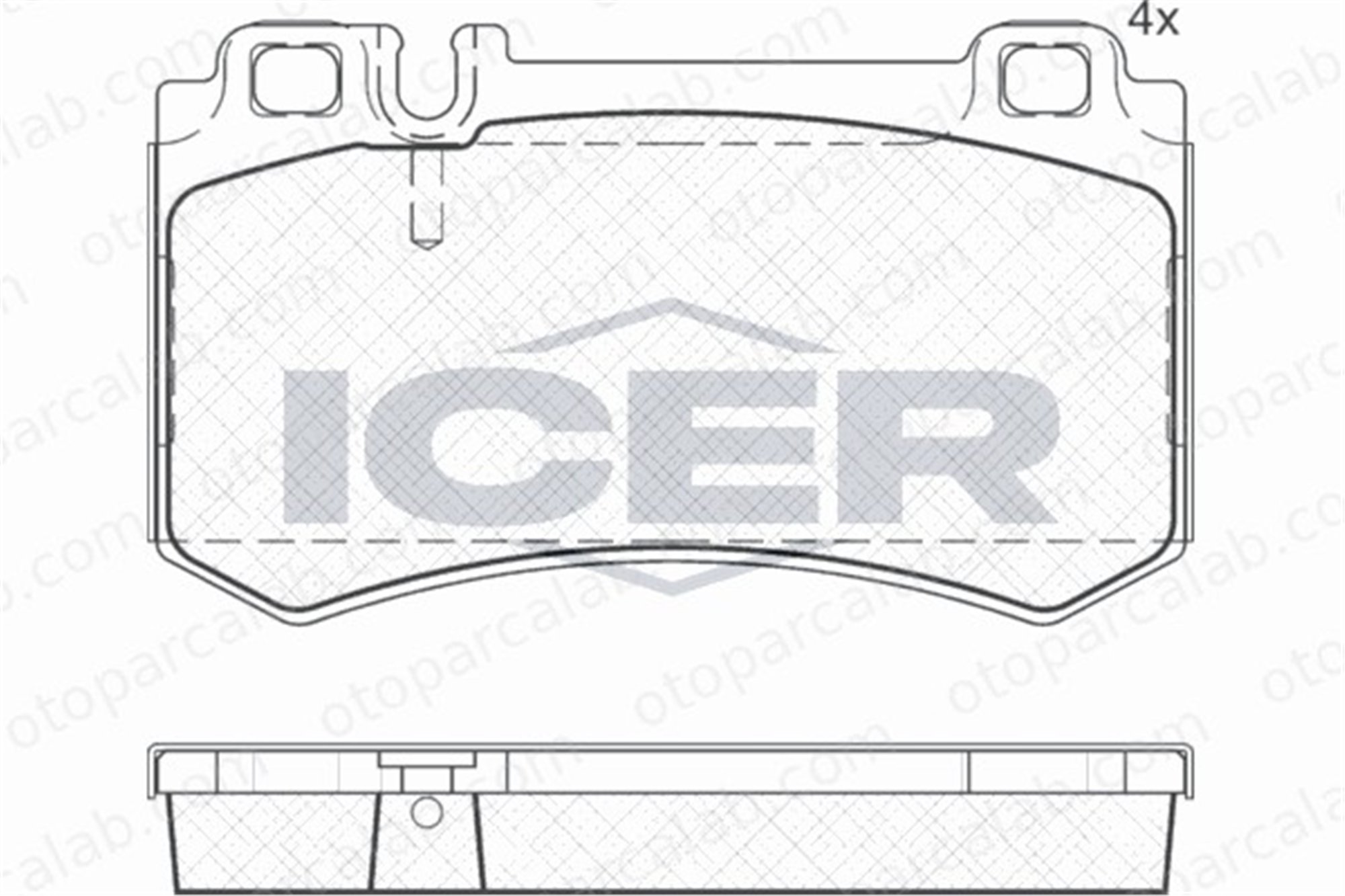 AYD 60576A Fren Disk Balata Arka MERCEDES-BENZ S-SERISI S-SERISI Coupe 44204720 4230430