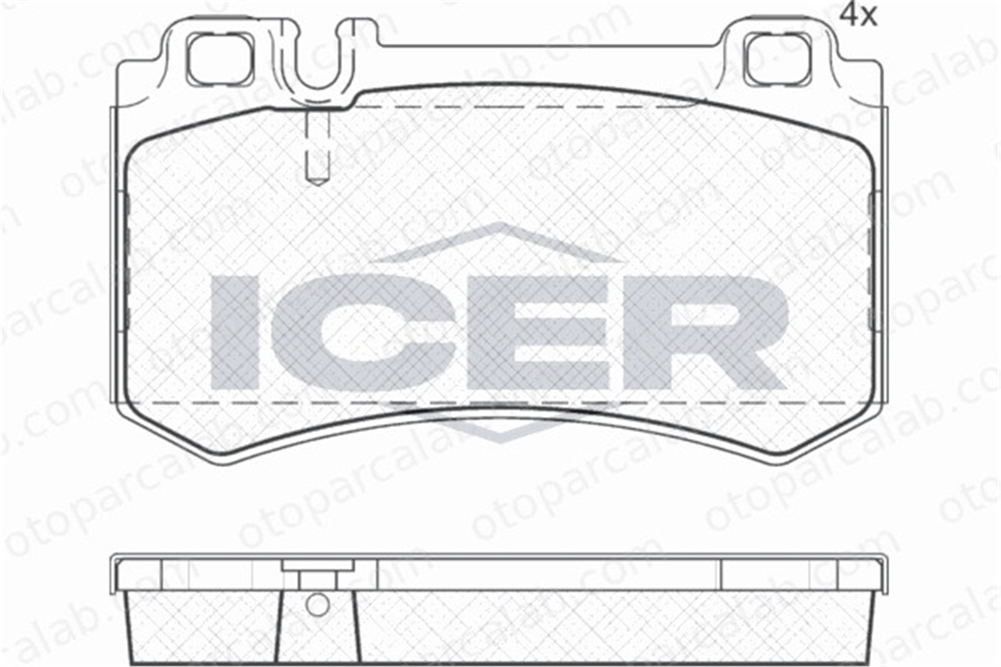 AYD 60577A Fren Disk Balata Arka MERCEDES-BENZ S-SERISI S-SERISI Coupe 34209420 4230430