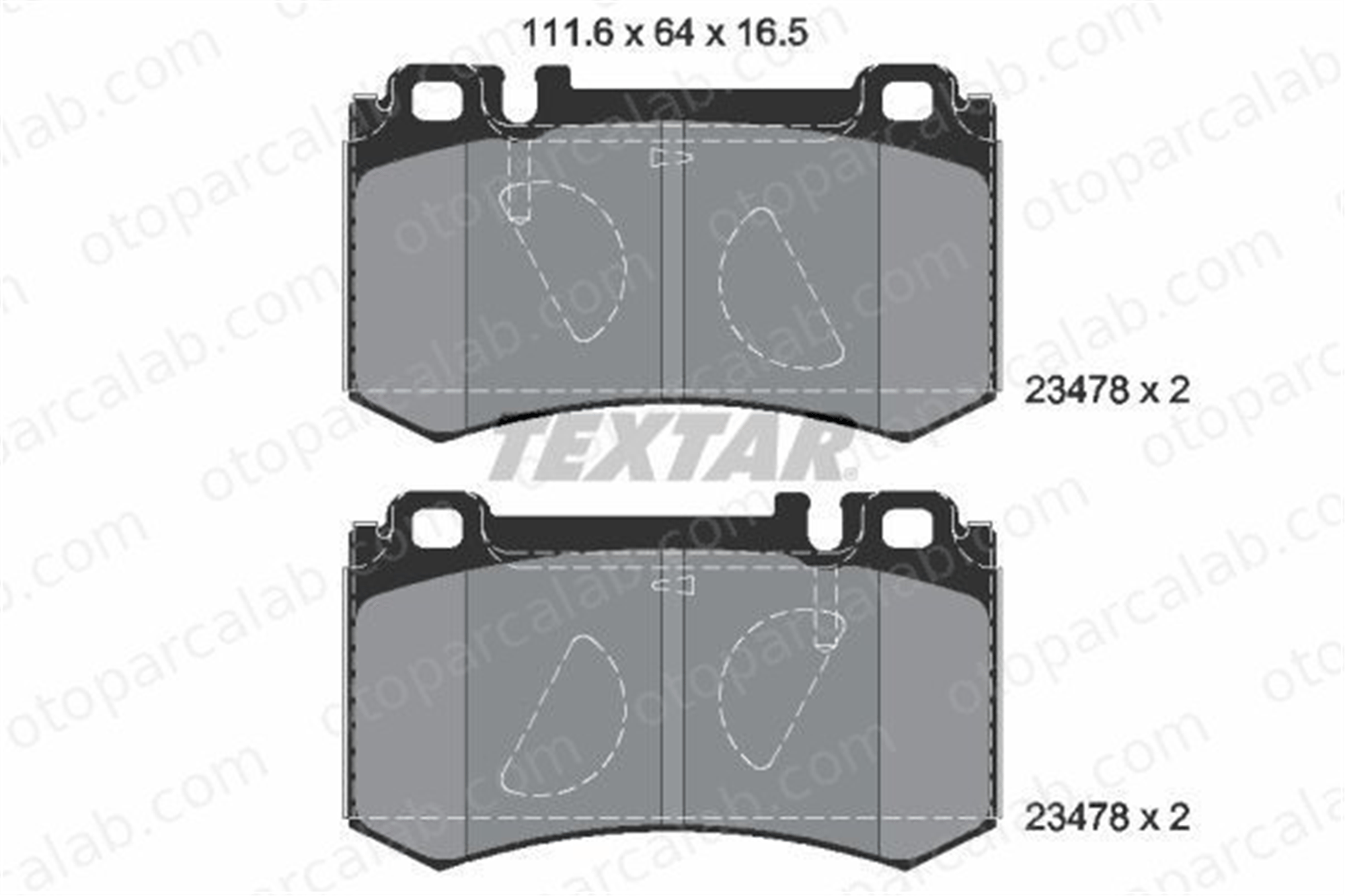 AYD 60577AA Fren Disk Balata Arka MERCEDES-BENZ SL CLS 3420622041 4230430
