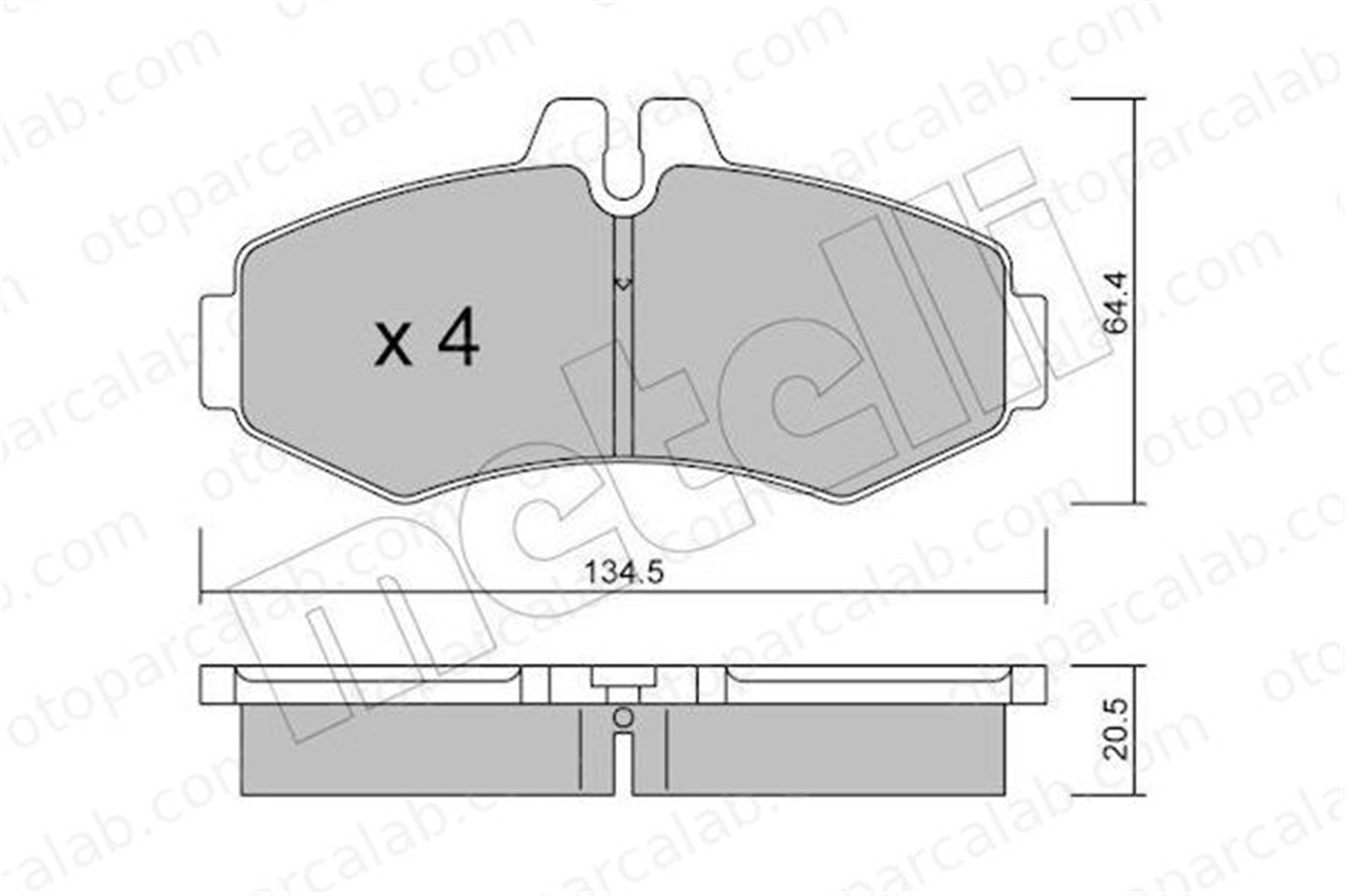 AYD 60579A Fren Disk Balata Ön MERCEDES-BENZ VITO Minibüs/Otobüs VITO Panelvan/Van 4214110 000 421 41 10