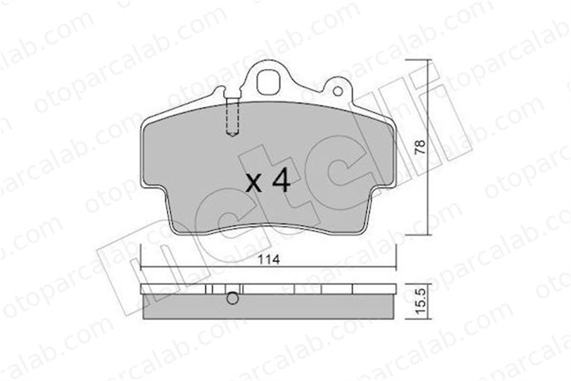 AYD 60646A Fren Disk Balata Ön PORSCHE BOXSTER CAYMAN 98635193915 98635139311