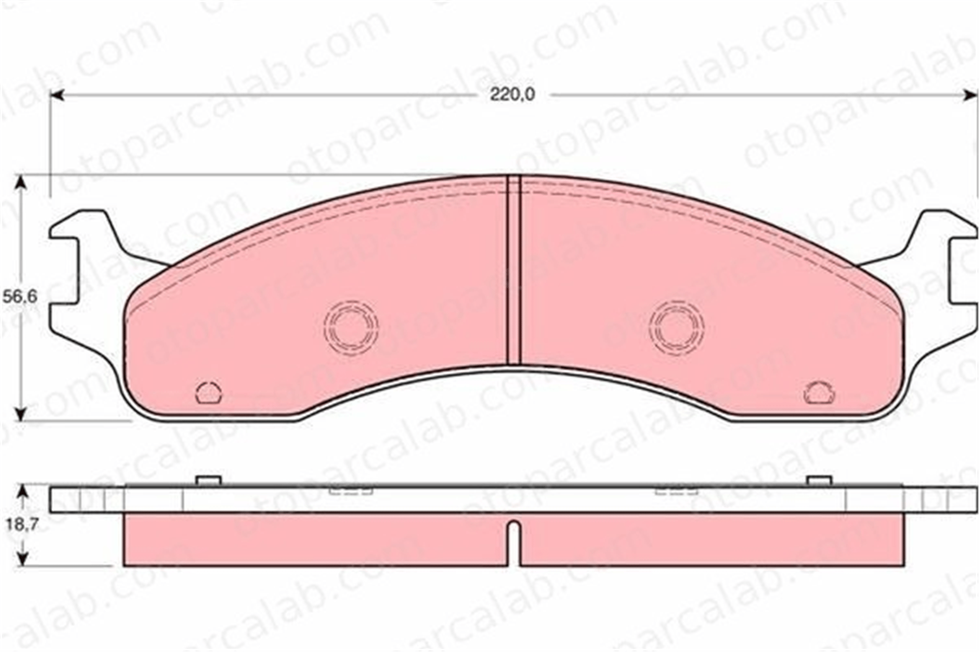 AYD 60710A Fren Disk Balata Ön FORD USA F-350 F-250 1C2Z2001AA F5TZ2001A