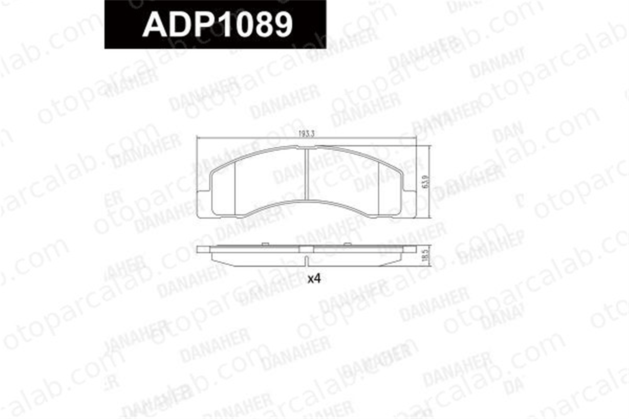AYD 60752A Fren Disk Balata Ön FORD USA EXCURSION F81Z2001EA 1C3Z2001AA