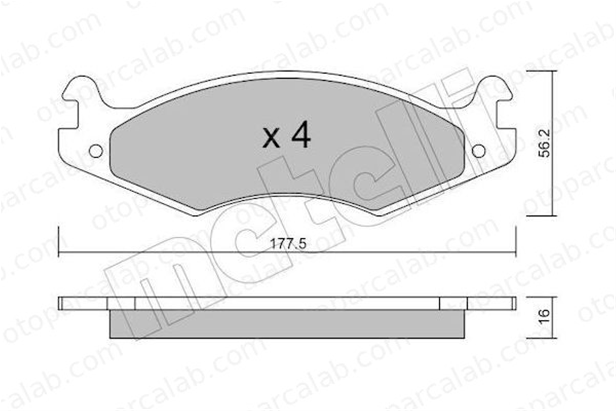 AYD 60765A Fren Disk Balata Ön JEEP CHEROKEE CJ5 - CJ8 5252613 4638634