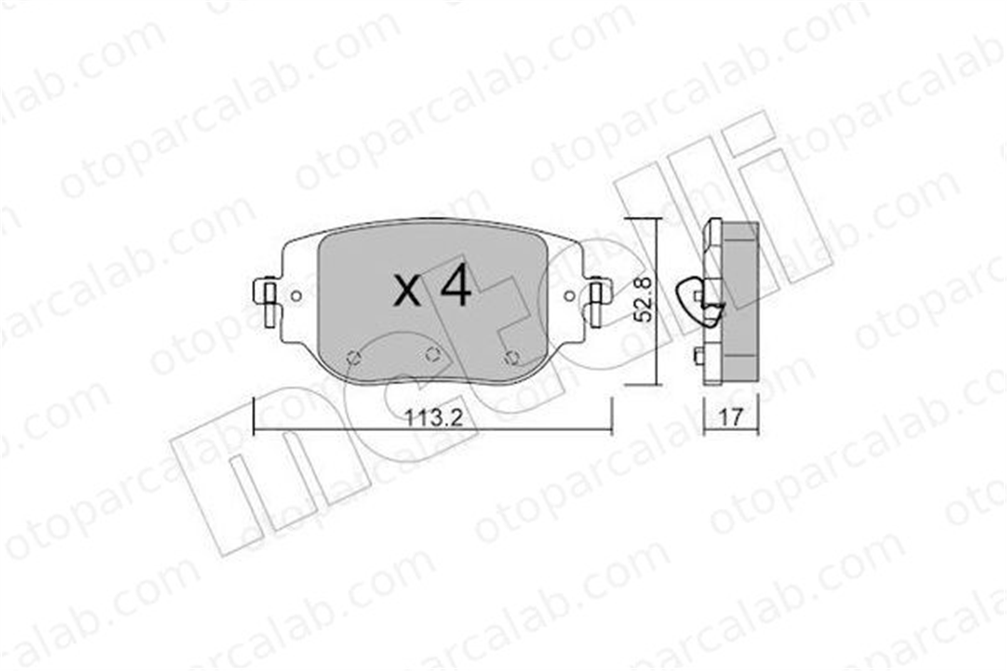 AYD 60851B Fren Disk Balata Arka CITROËN SPACETOURER Minibüs/Otobüs JUMPY Panelvan/Van 1673597480 SU001B2799