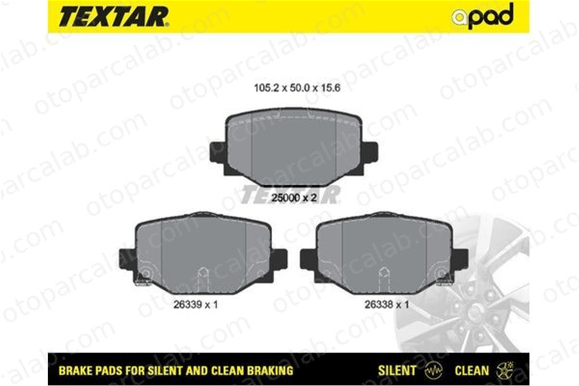 AYD 60911A Fren Disk Balata Arka INFINITI QX50 II D40605VG0A D40605NA0A
