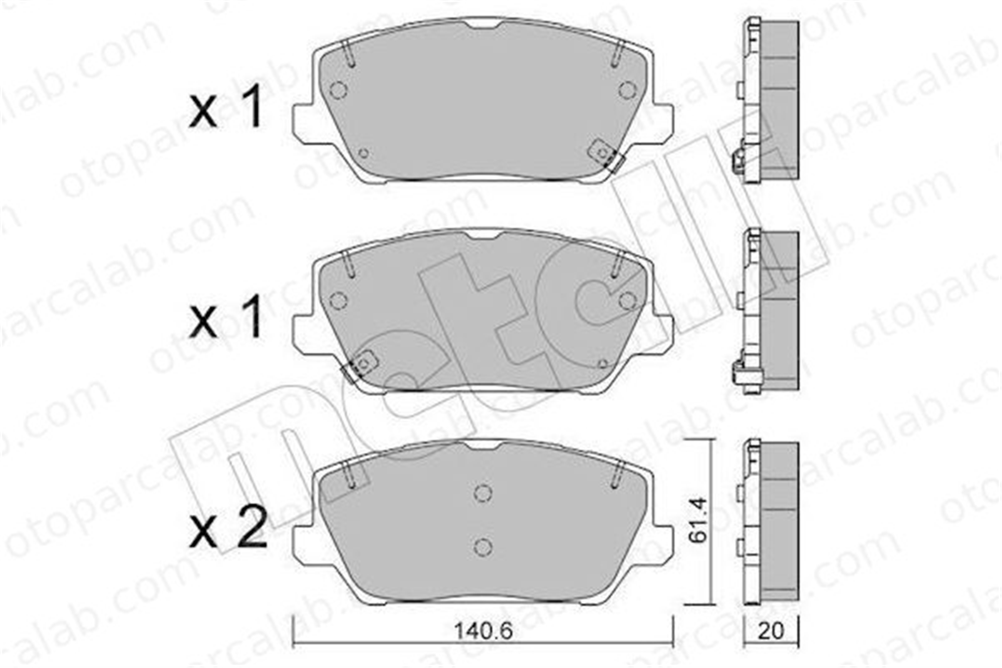 AYD 60912A Fren Disk Balata Ön KIA OPTIMA Sportswagon HYUNDAI i30 FASTBACK 58101I3A00 58101G8A30