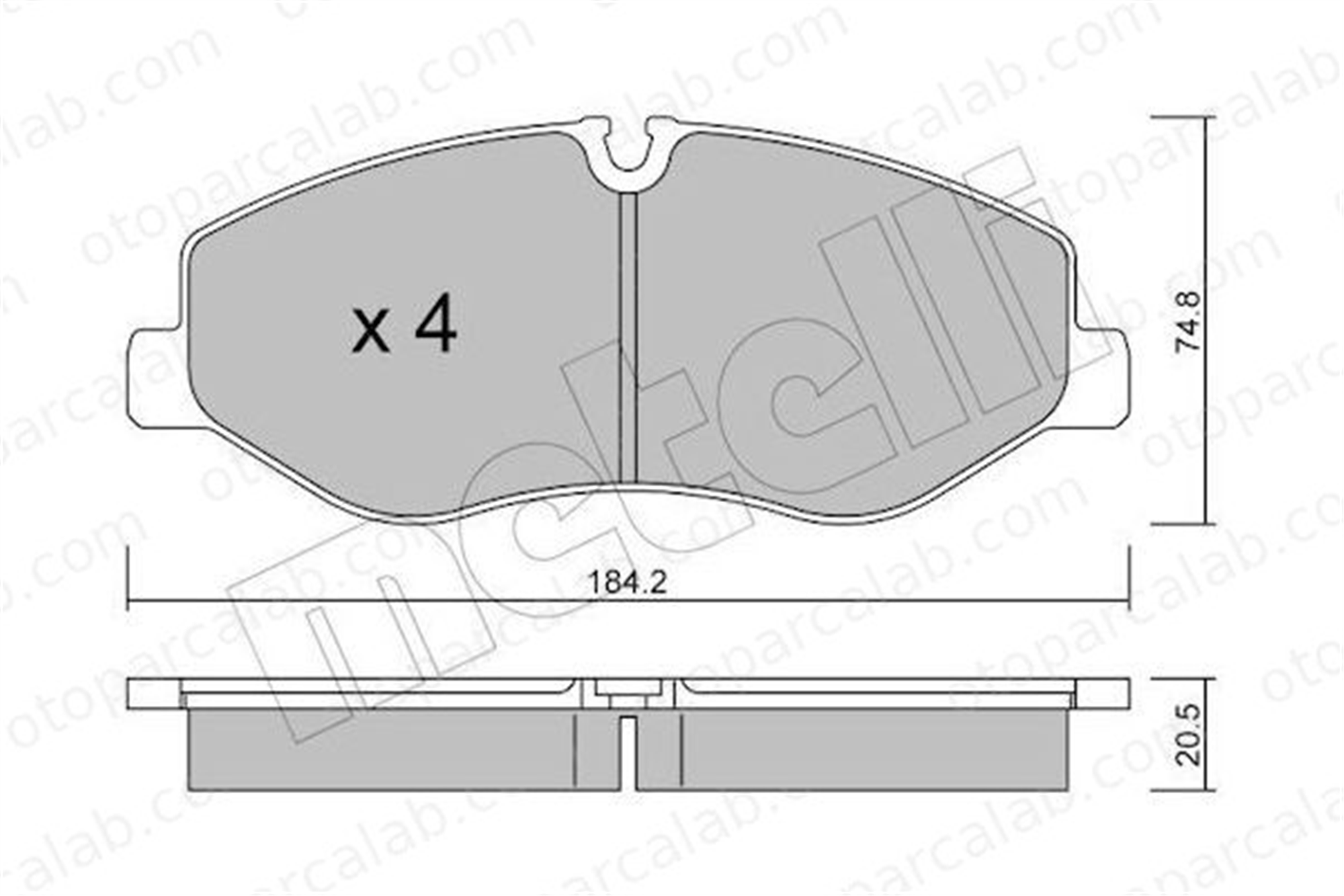 AYD 60943A Fren Disk Balata Ön MERCEDES-BENZ VITO Mixto VITO Panelvan/Van 4474200020 4474200220