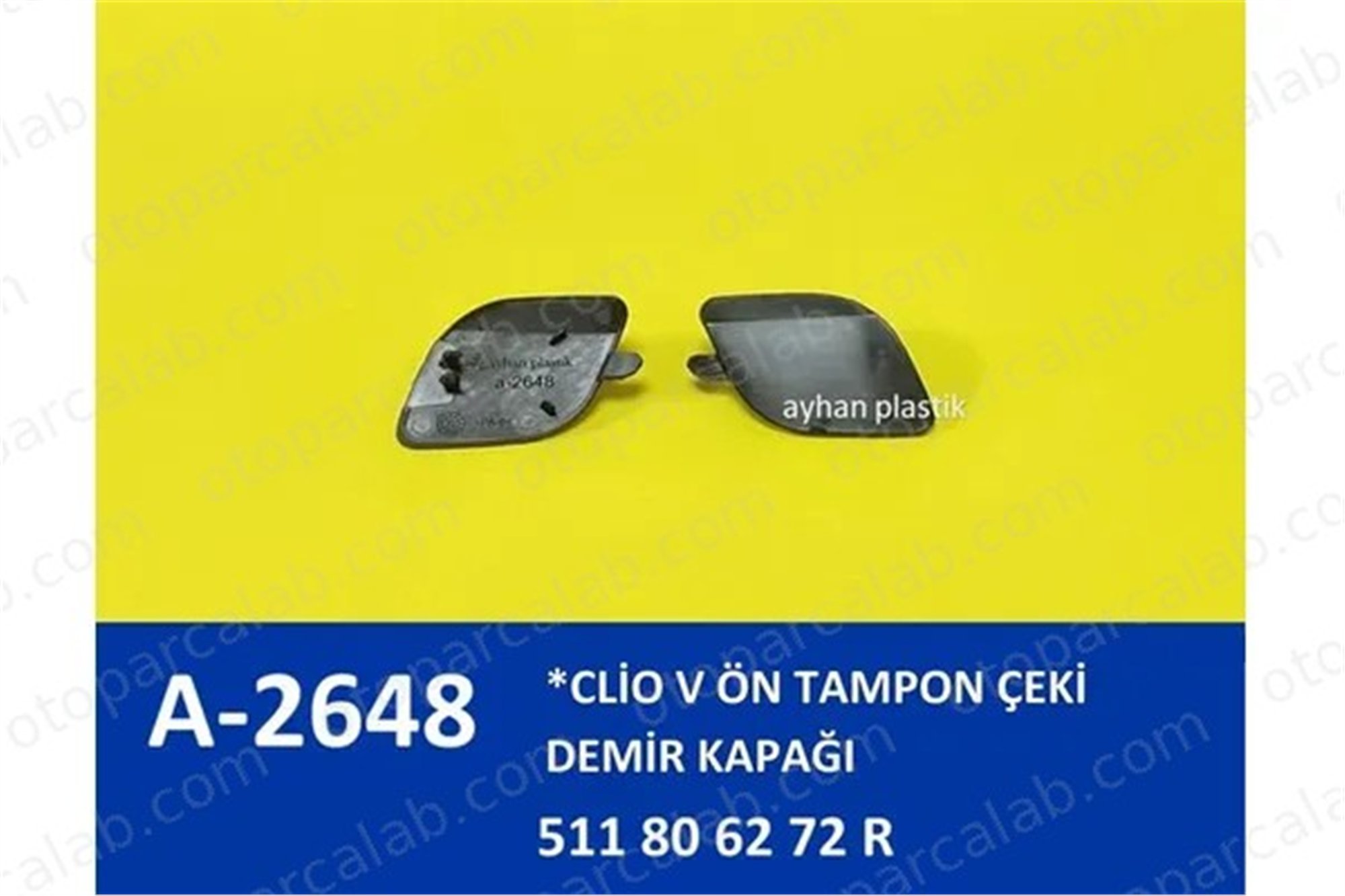 AYHAN OTO A2648 Tampon Çeki Demir Kapağı Ön RENAULT CLIO V 511806272R