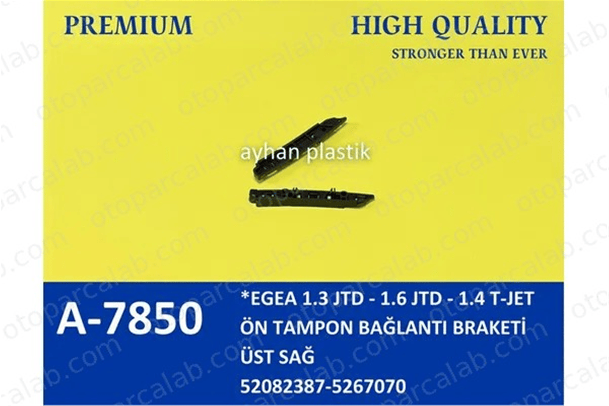 AYHAN OTO A7850 Tampon Braketi Ön Sağ FIAT TIPO Hatchback TIPO Station wagon 52082387 51984514
