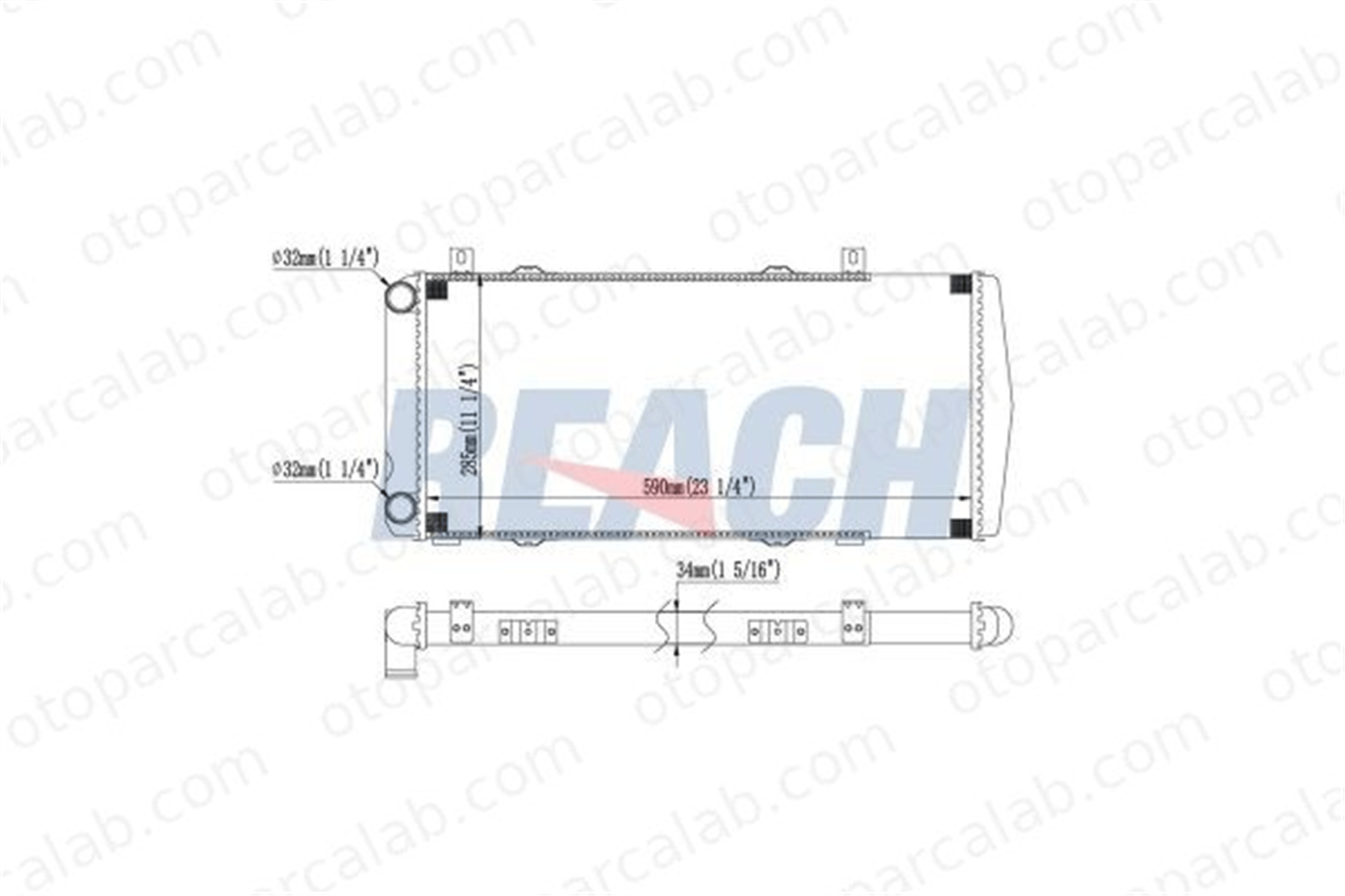 BEHR CR 1513 000S Su Radyatörü SKODA FELICIA I FELICIA I Pick-up 6U0121253 7601412