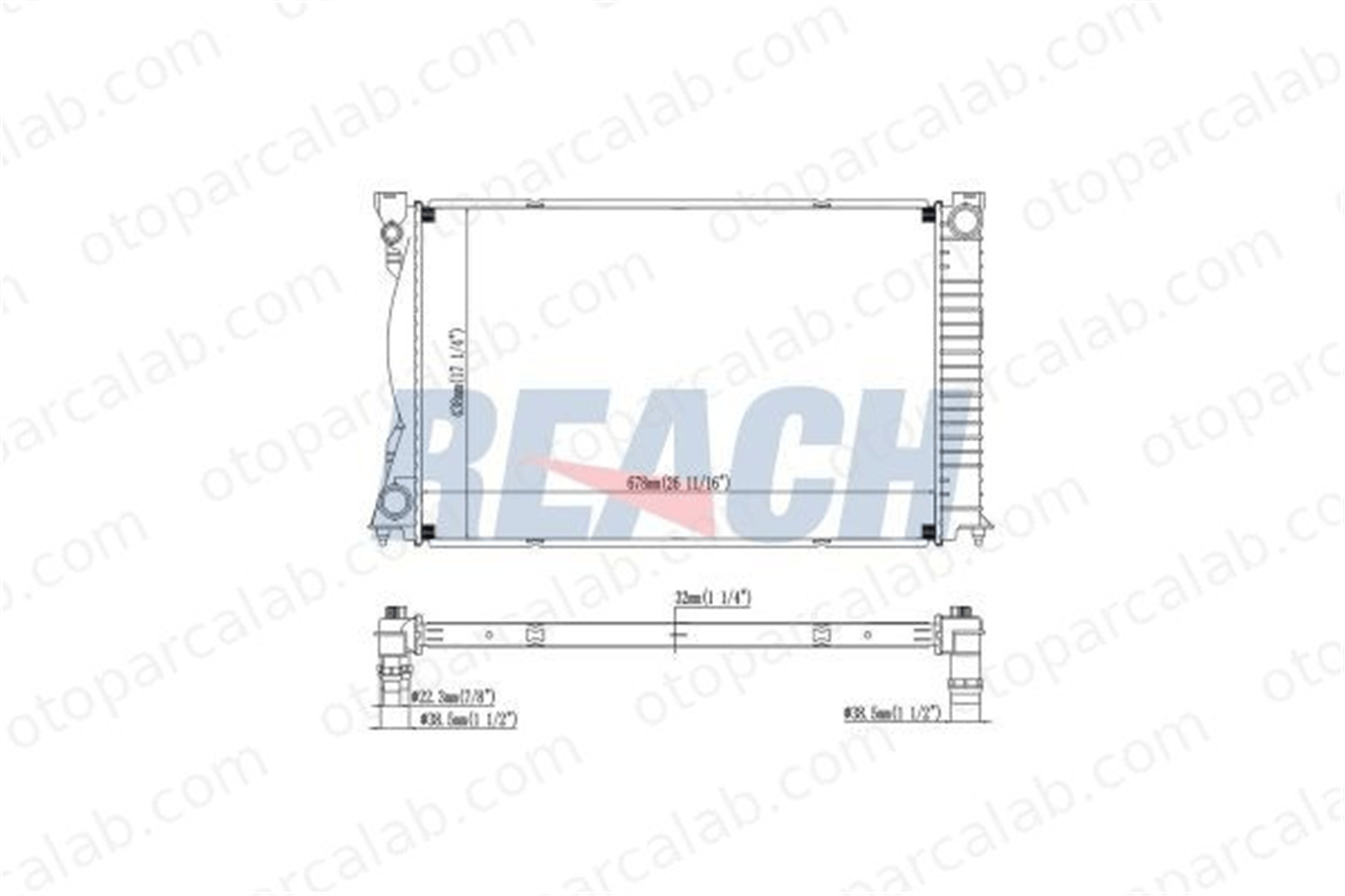 BEHR CR 1861 000S Su Radyatörü AUDI A6 C6 A6 C6 Avant 4F0121251N 4F0121251E