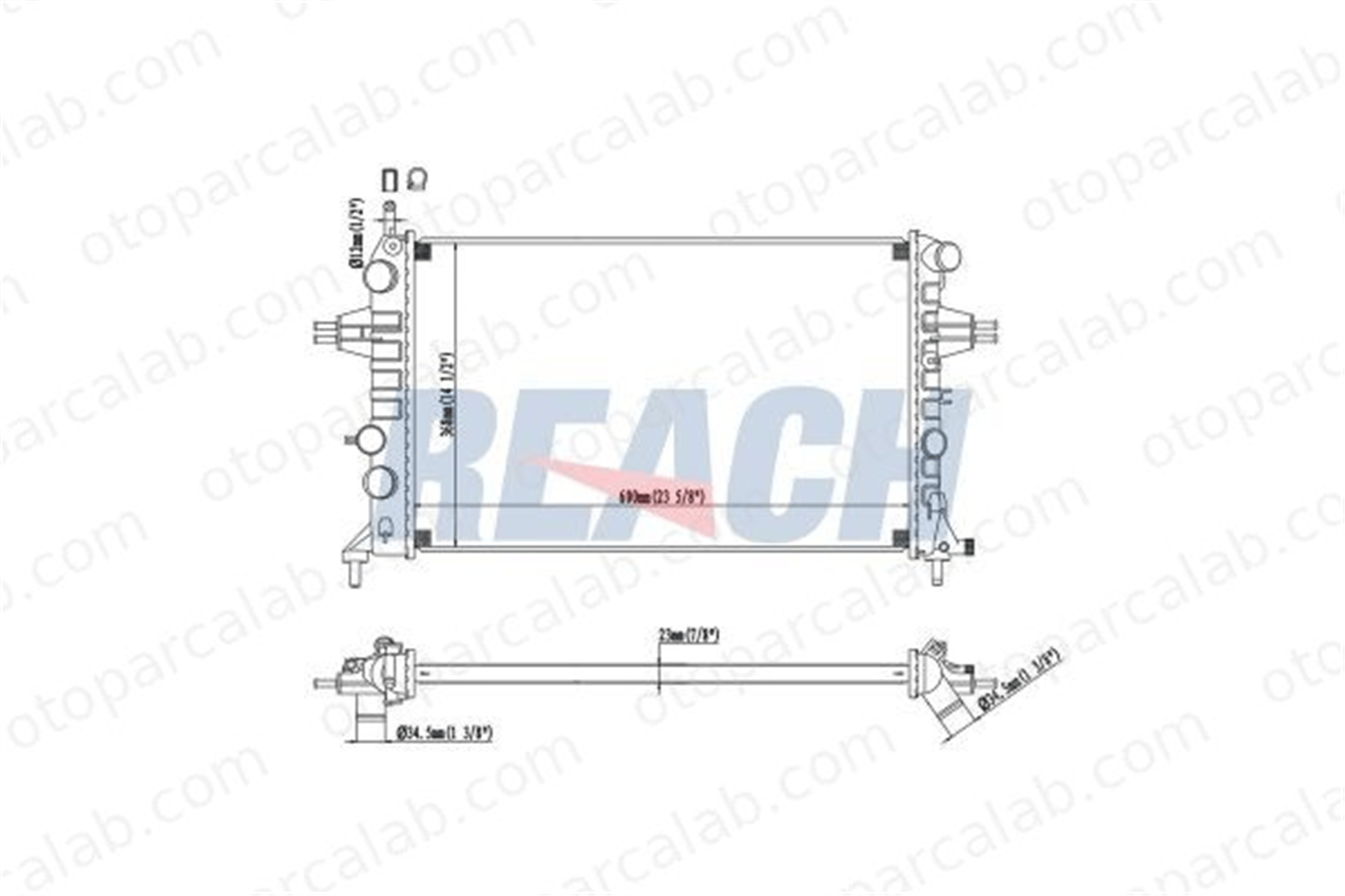 BEHR CR 227 000P Su Radyatörü OPEL ASTRA G Station wagon ZAFIRA A MPV 1300214 1300189