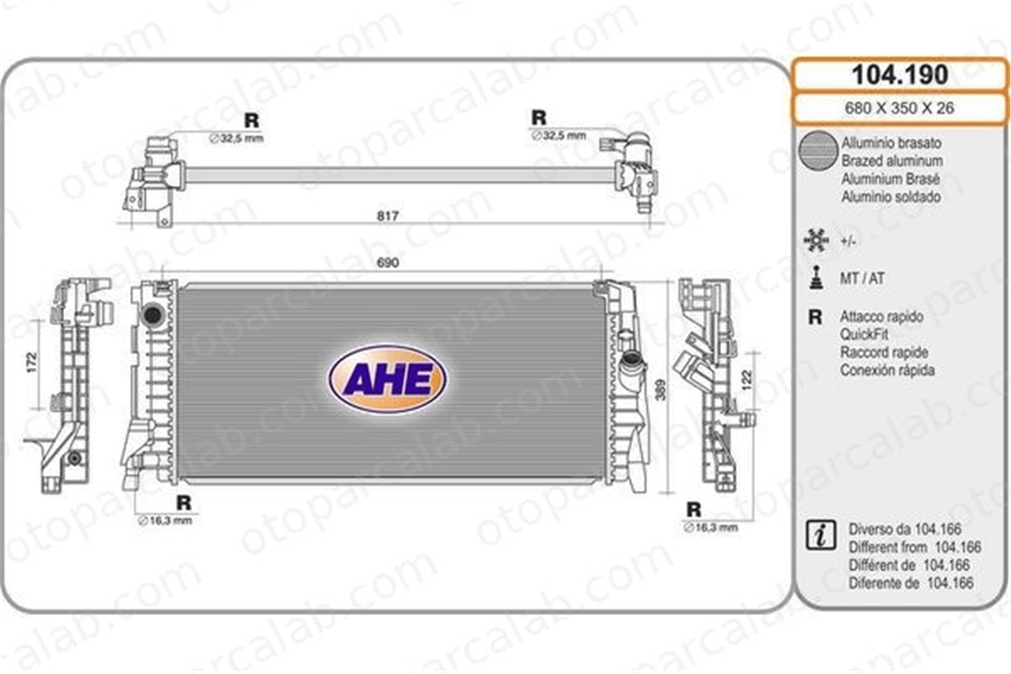 BEHR CR 2279 000P Su Radyatörü BMW X2 2 Active Tourer 17118645782 8645782
