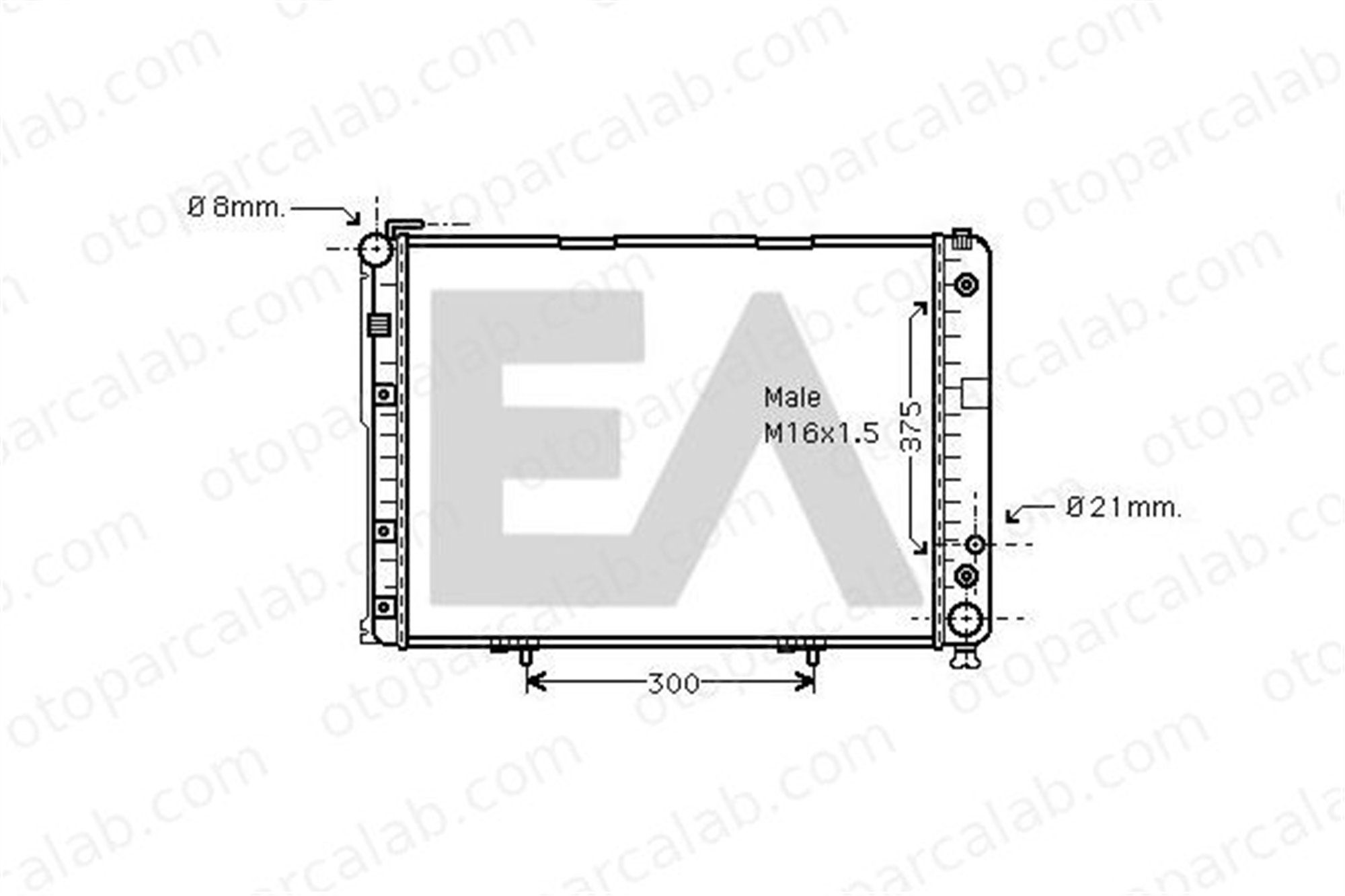 BEHR CR 241 000P Su Radyatörü MERCEDES-BENZ E-SERISI T-Model A1245002302 1245002202