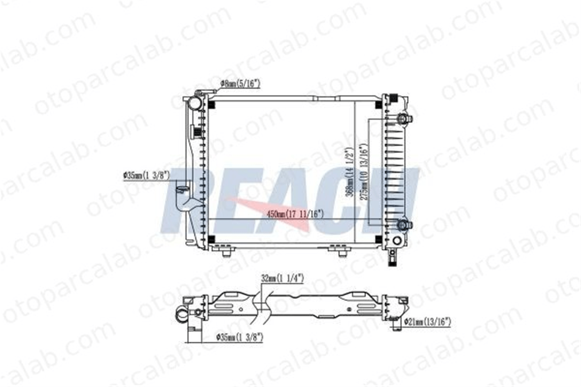 BEHR CR 257 000S Su Radyatörü MERCEDES-BENZ 124 Sedan 124 T-Model A1245001503 1245001403