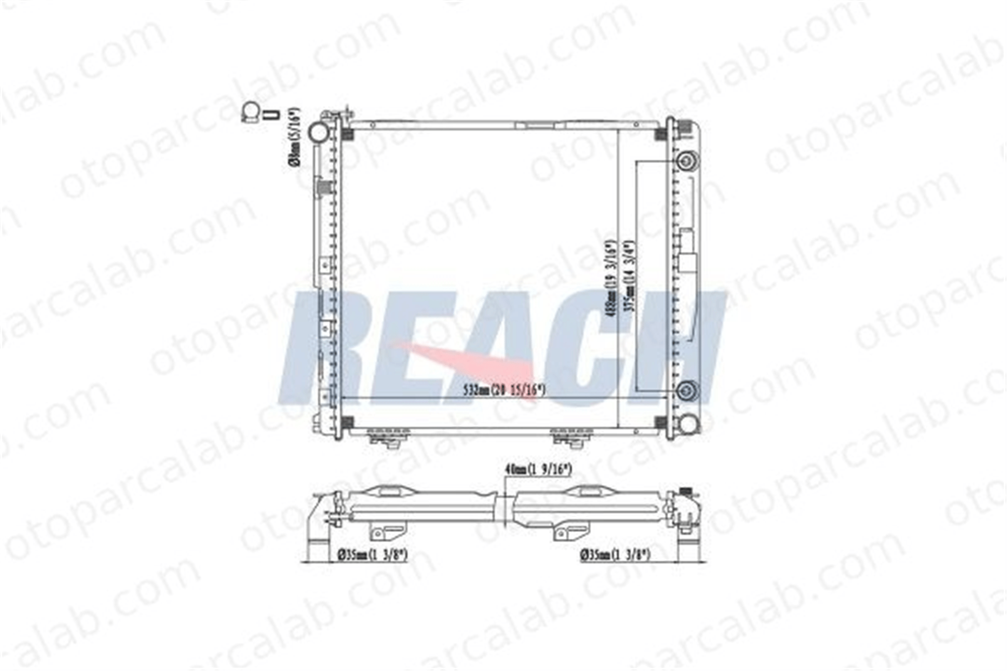 BEHR CR 293 000P Su Radyatörü MERCEDES-BENZ E-SERISI E-SERISI T-Model A1245002002 1245001802