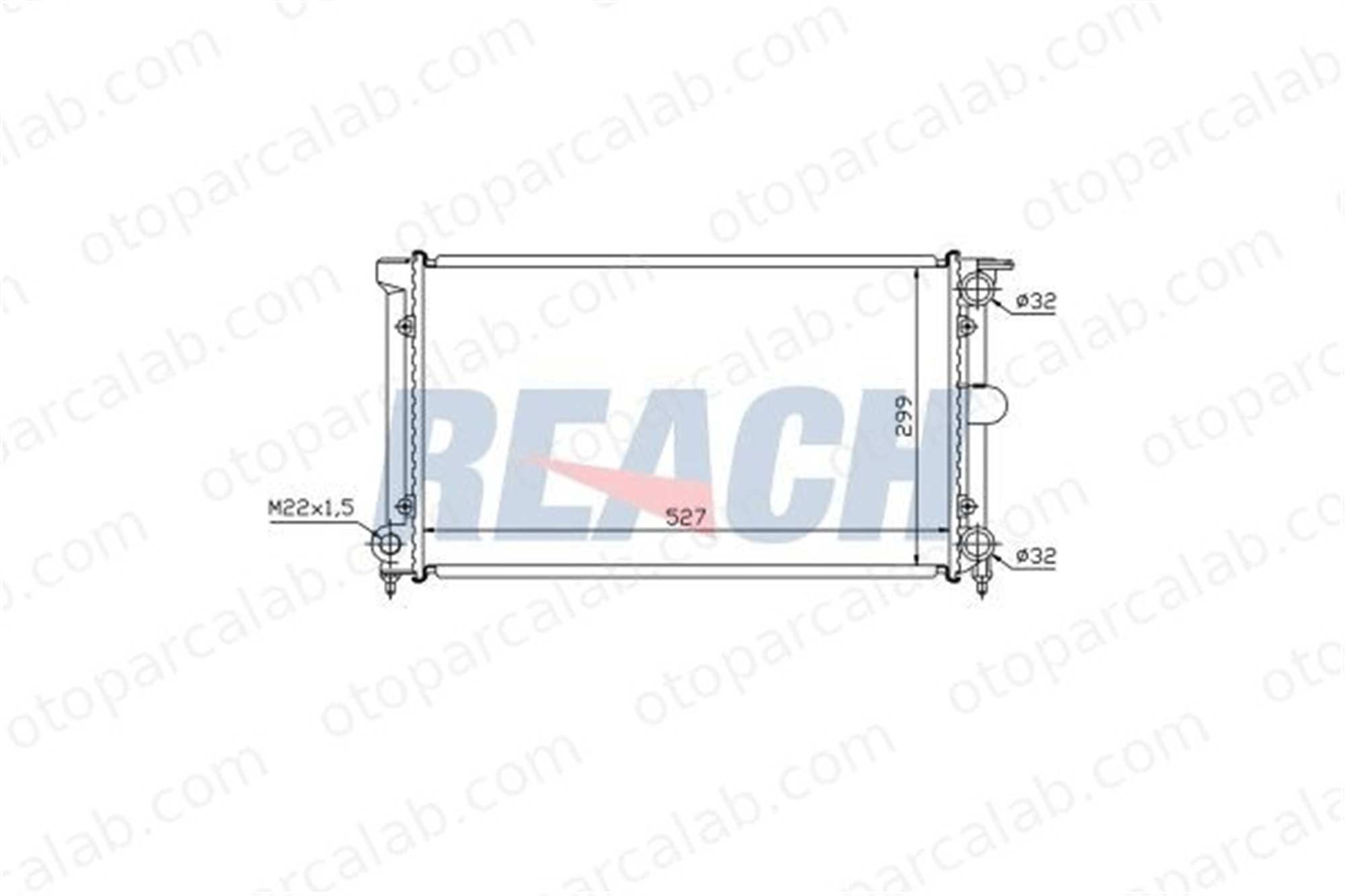 BEHR CR 340 001S Su Radyatörü VW GOLF II GOLF I Cabriolet 321121253BN 1L0121253B