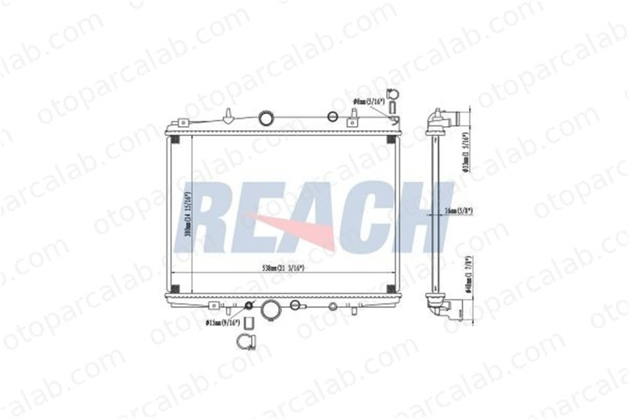 BEHR CR 392 000S Su Radyatörü PEUGEOT 406 Break 406 133068 1331GV