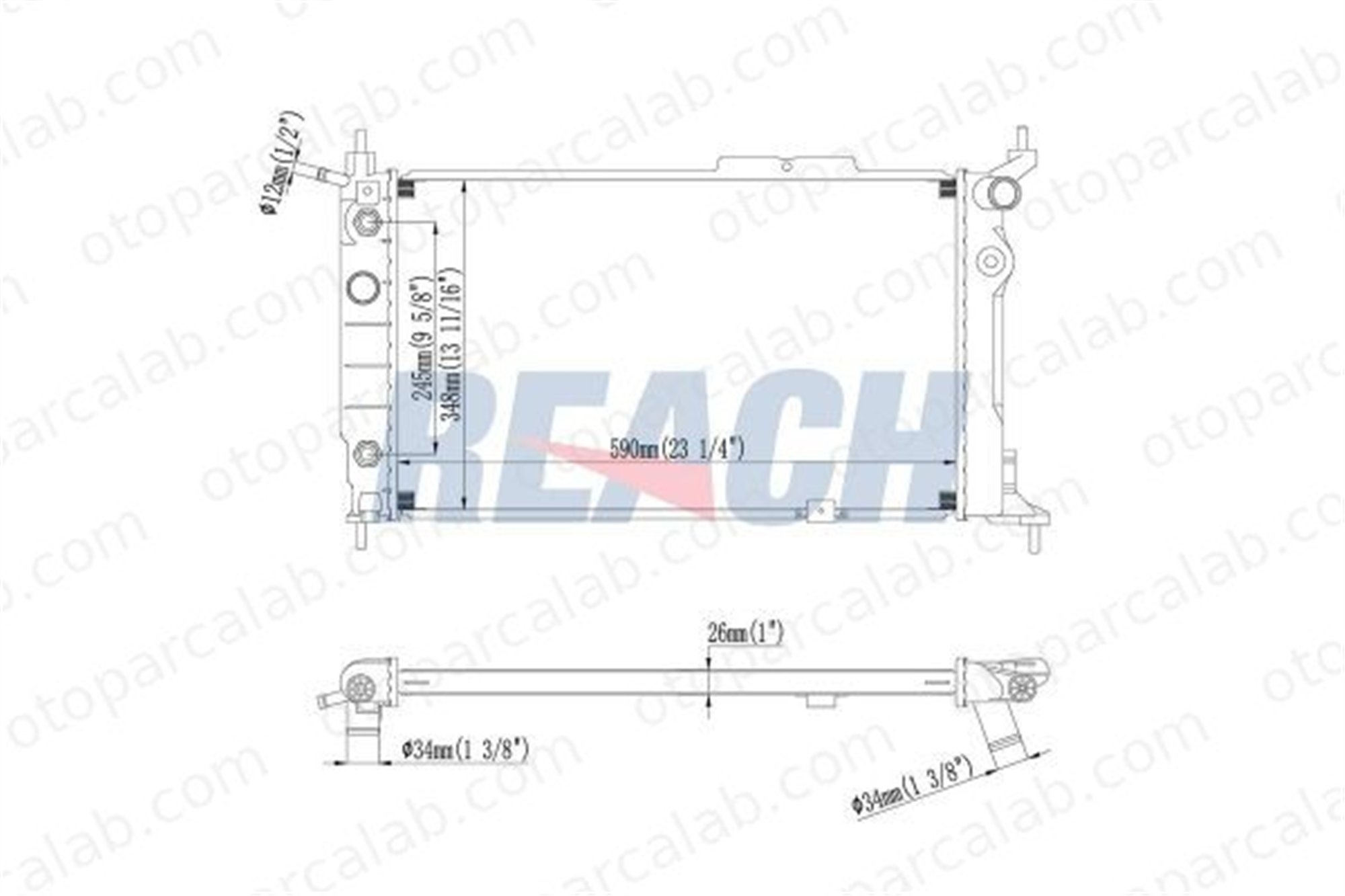BEHR CR 421 000S Su Radyatörü OPEL ASTRA F Station wagon ASTRA F 1300148 1300109
