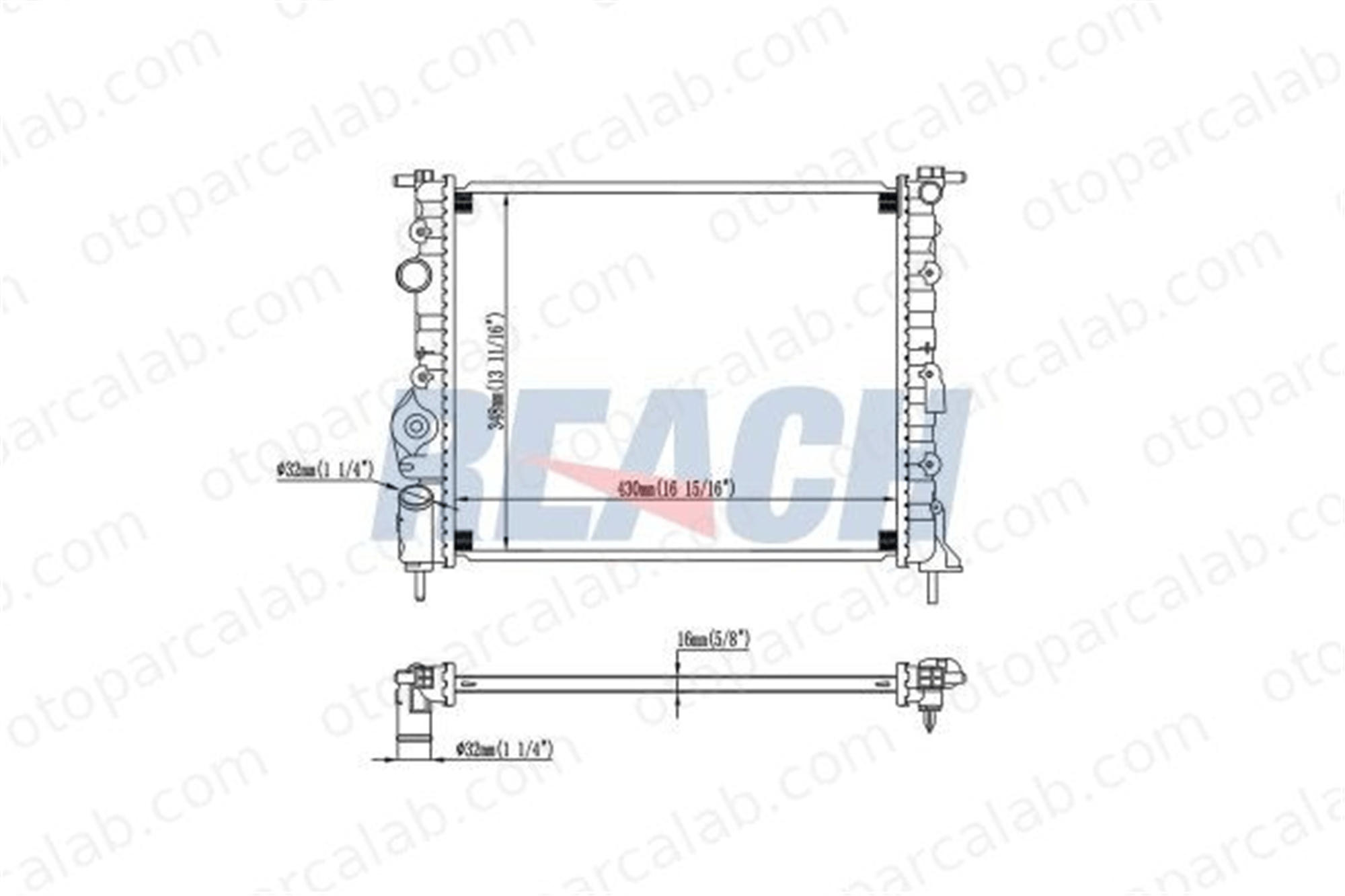 BEHR CR 449 000S Su Radyatörü RENAULT KANGOO Express CLIO II 7700836301 2140000QA0