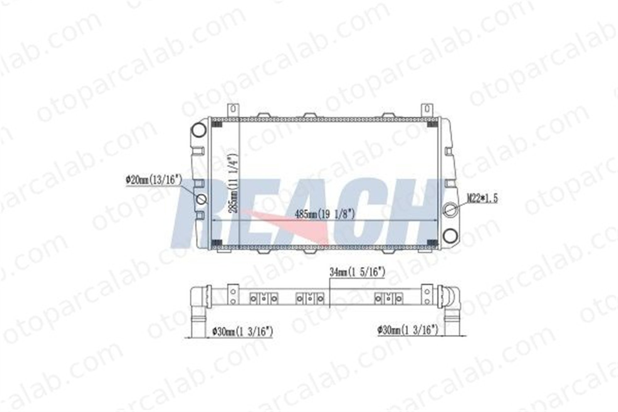 BEHR CR 453 000S Su Radyatörü SKODA 105,120 FAVORIT 6U0121251 115610500