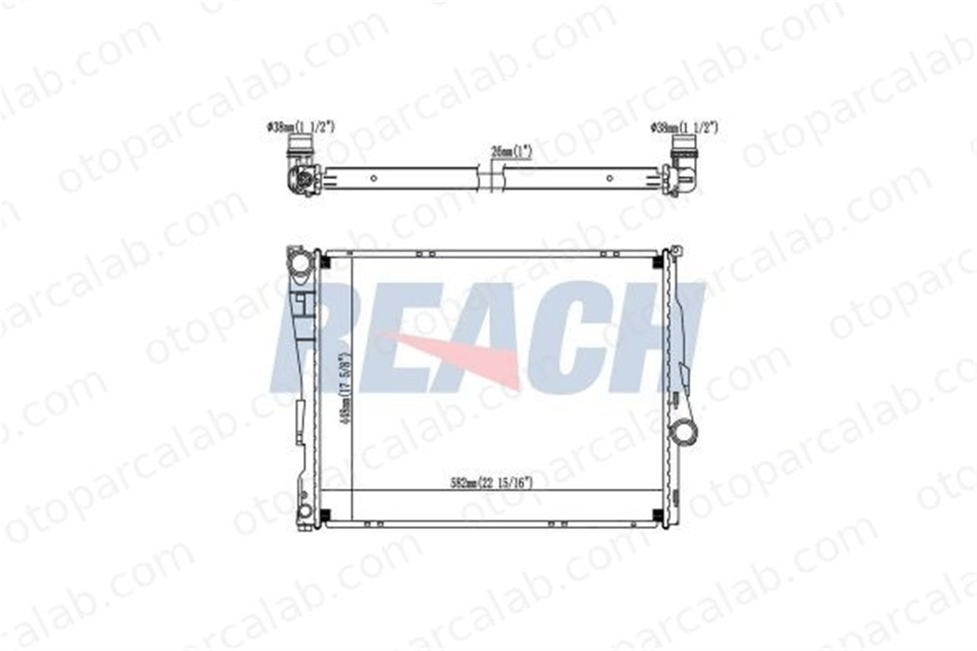BEHR CR 455 000S Su Radyatörü BMW 3 3 Touring 17119071517 17111611573