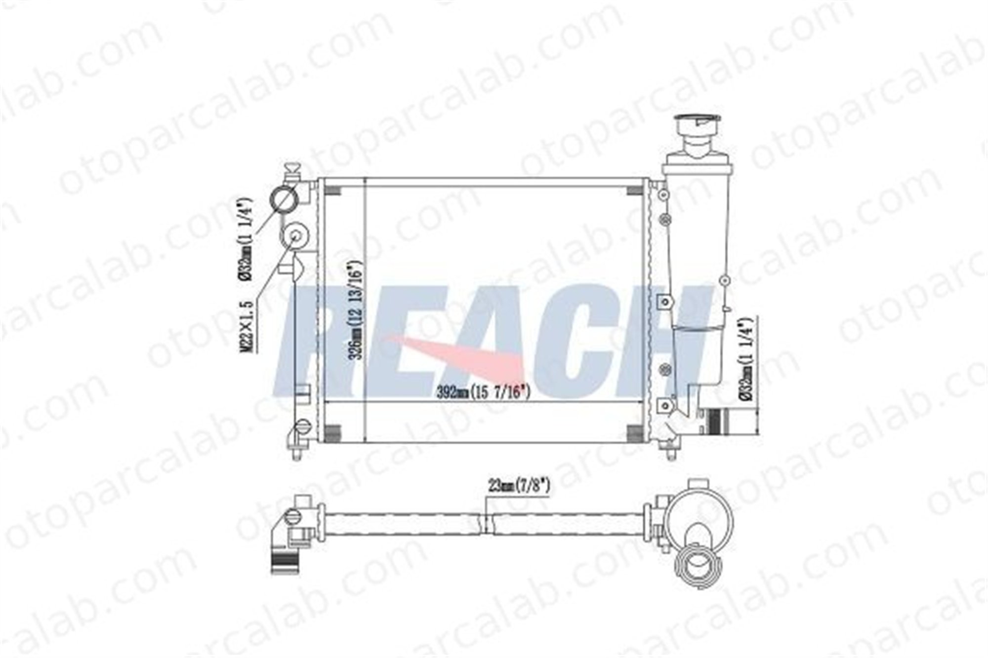 BEHR CR 469 000S Su Radyatörü LADA SAMARA CITROËN SAXO 1301SQ 1301SR