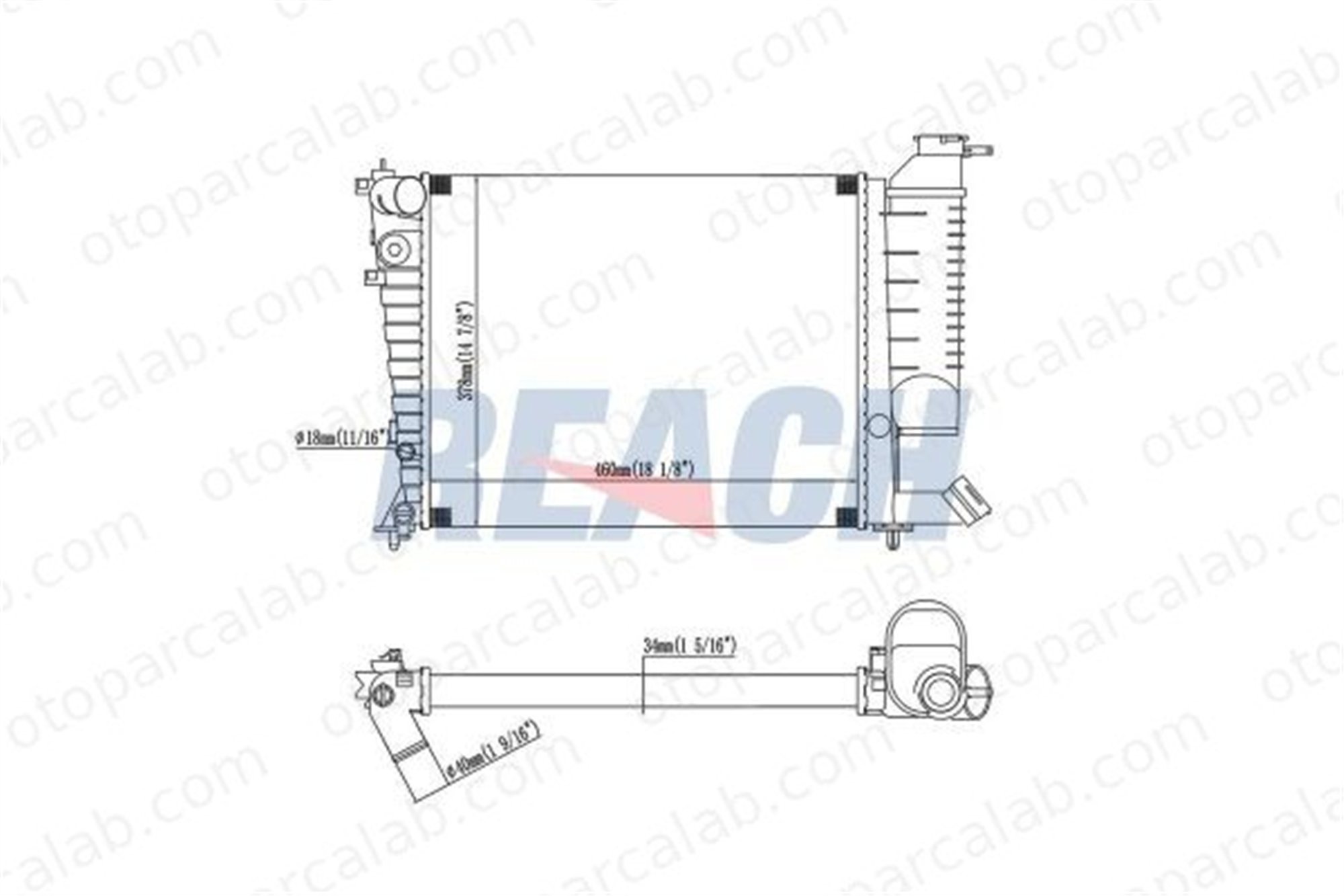 BEHR CR 478 000S Su Radyatörü CITROËN XSARA XSARA Break 133051 1301FE